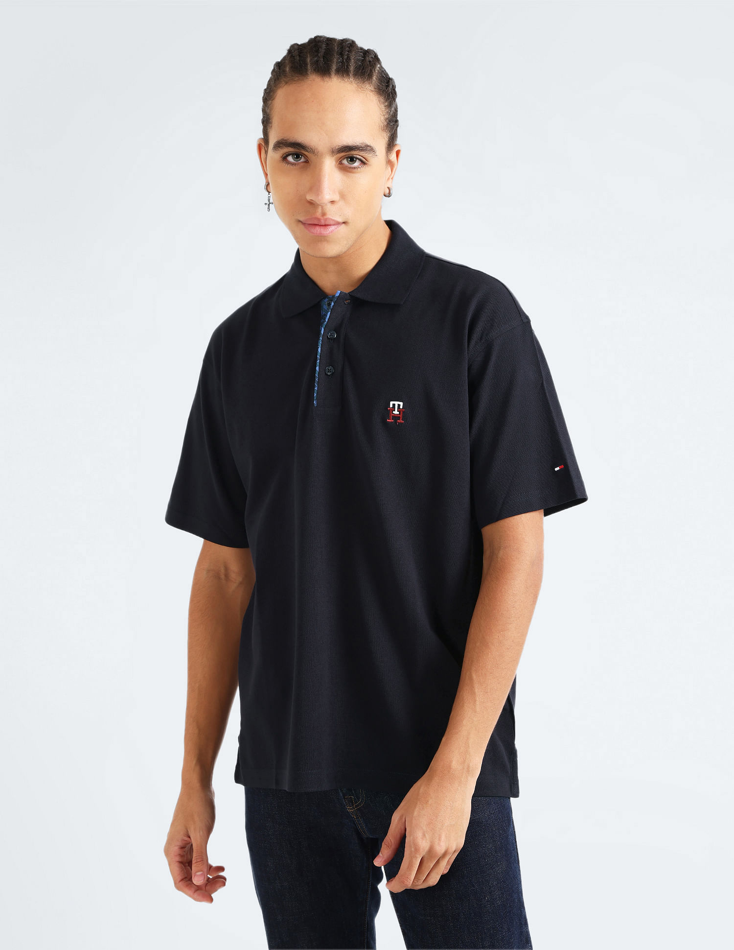 Tommy Hilfiger Organic Cotton Monogram Polo Shirt