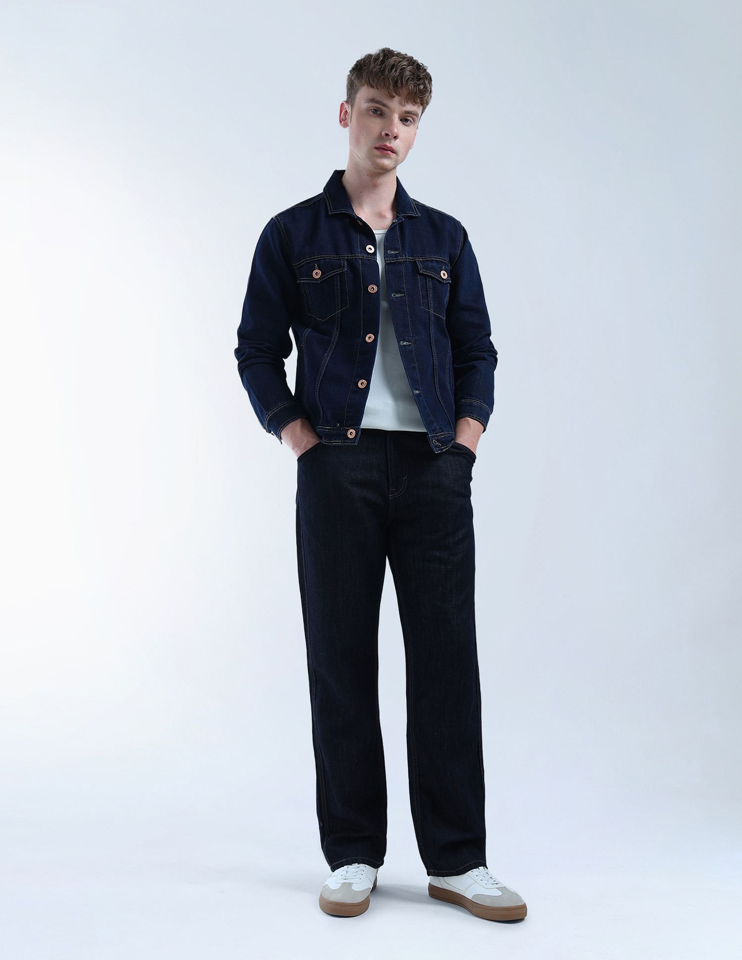 Flying Machine Cobain Loose Fit Cobain X Linen Jeans