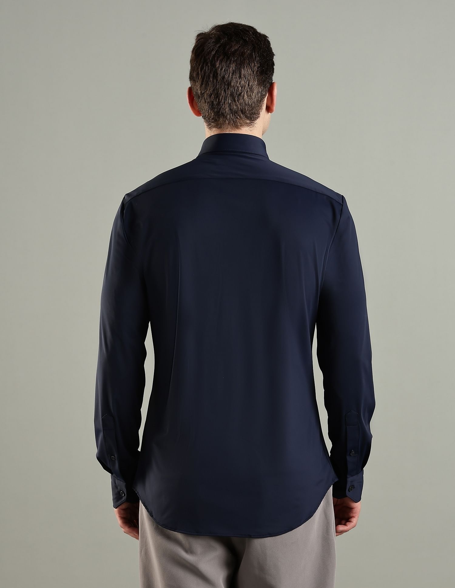 Tommy Hilfiger Solid Slim-Fit Cotton Shirt