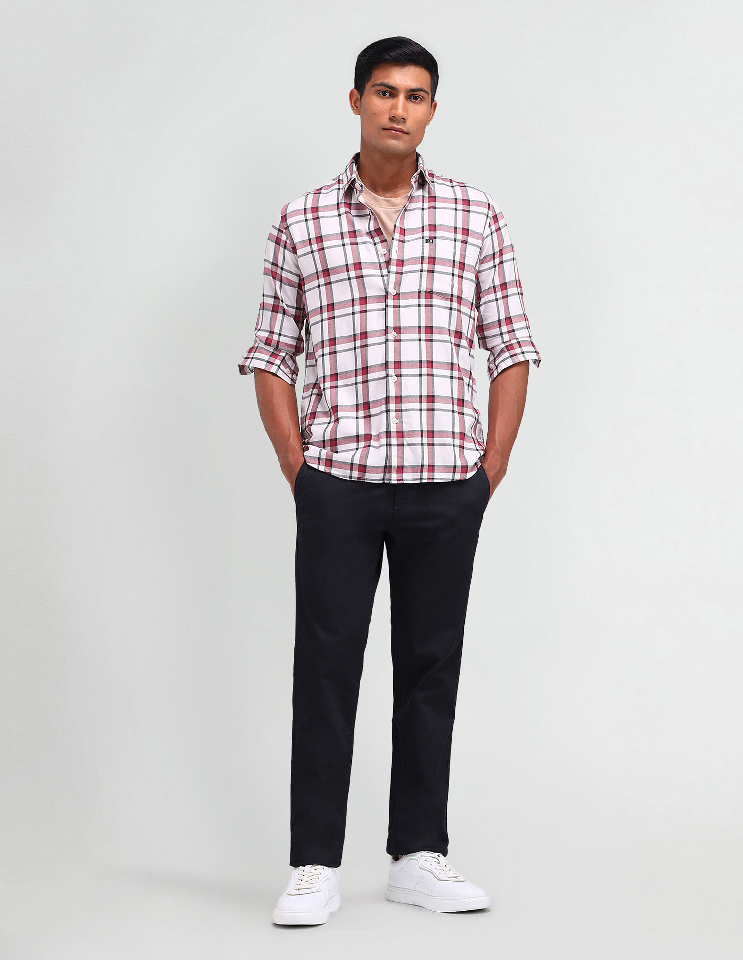 Arrow Sport Manhattan Slim Fit Twill Shirt