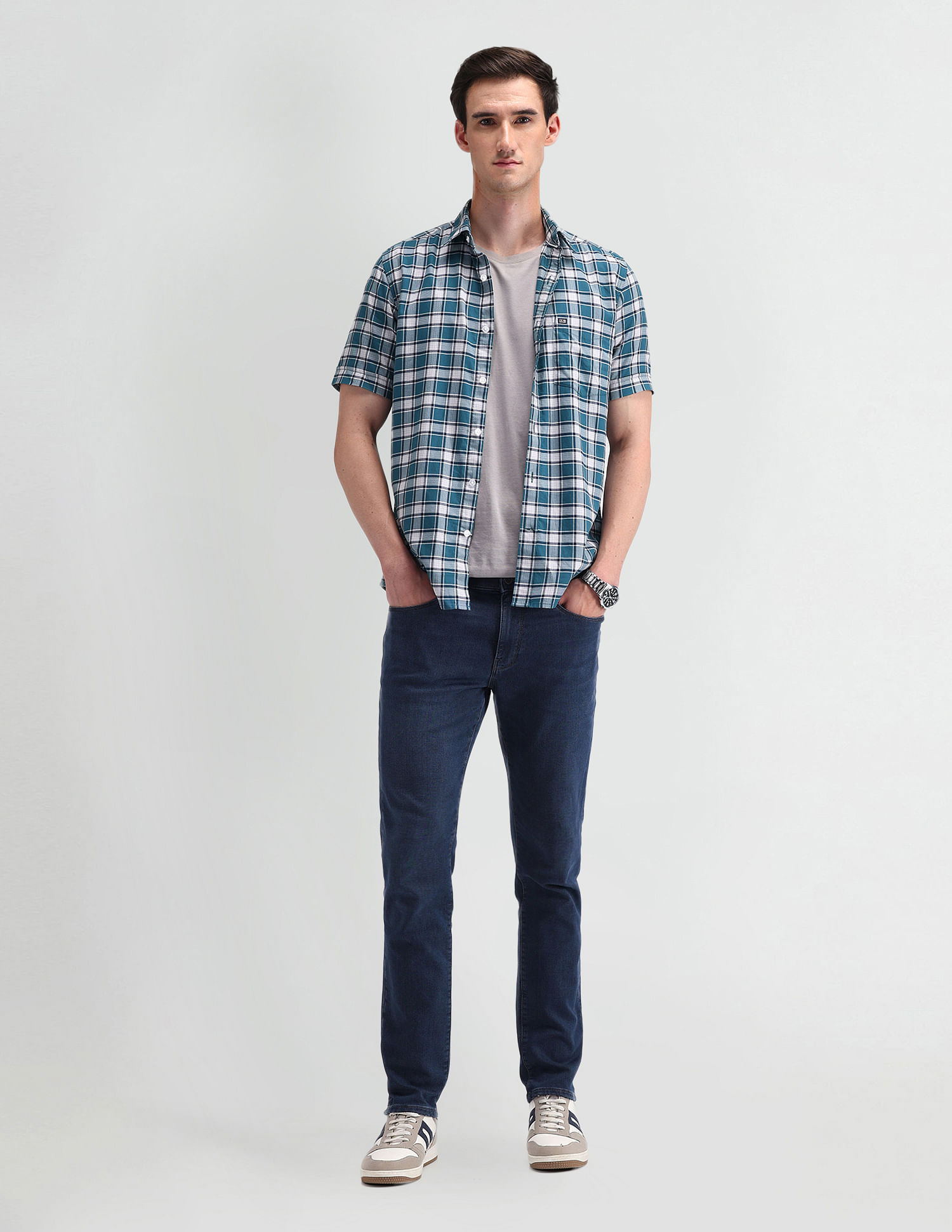 Arrow Sport Jameson Slim Fit Washed Jeans