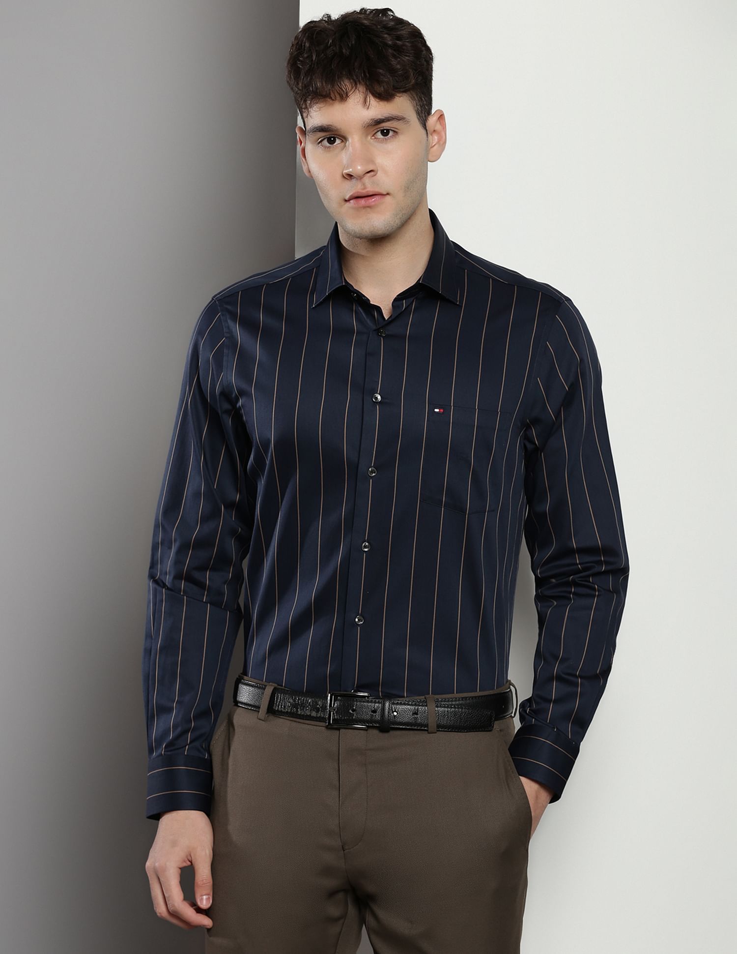 Tommy Hilfiger Vertical Stripe Dobby Shirt