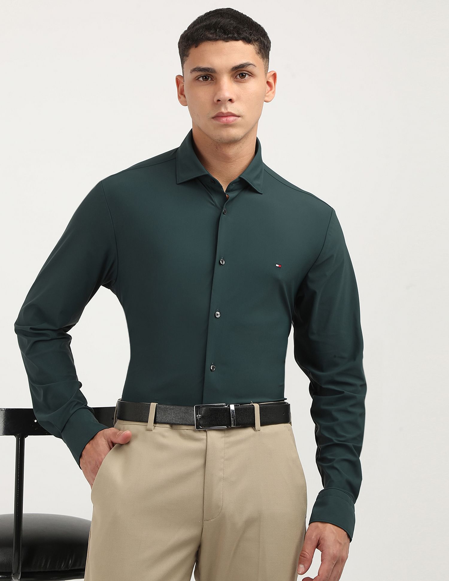 Tommy Hilfiger Knitted Slim Fit Shirt
