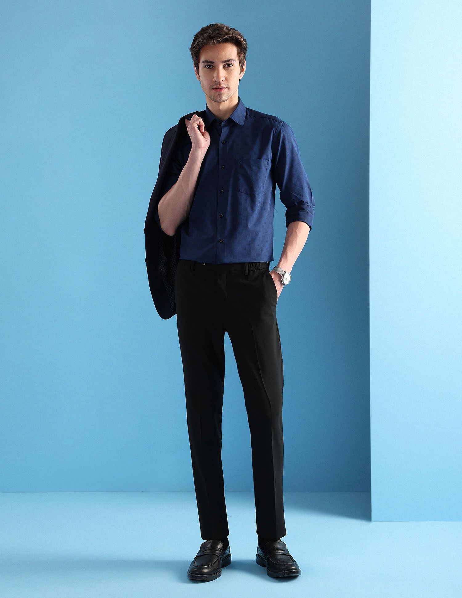 Arrow Manhattan Slim Fit Velocity 5 In 1 Shirt
