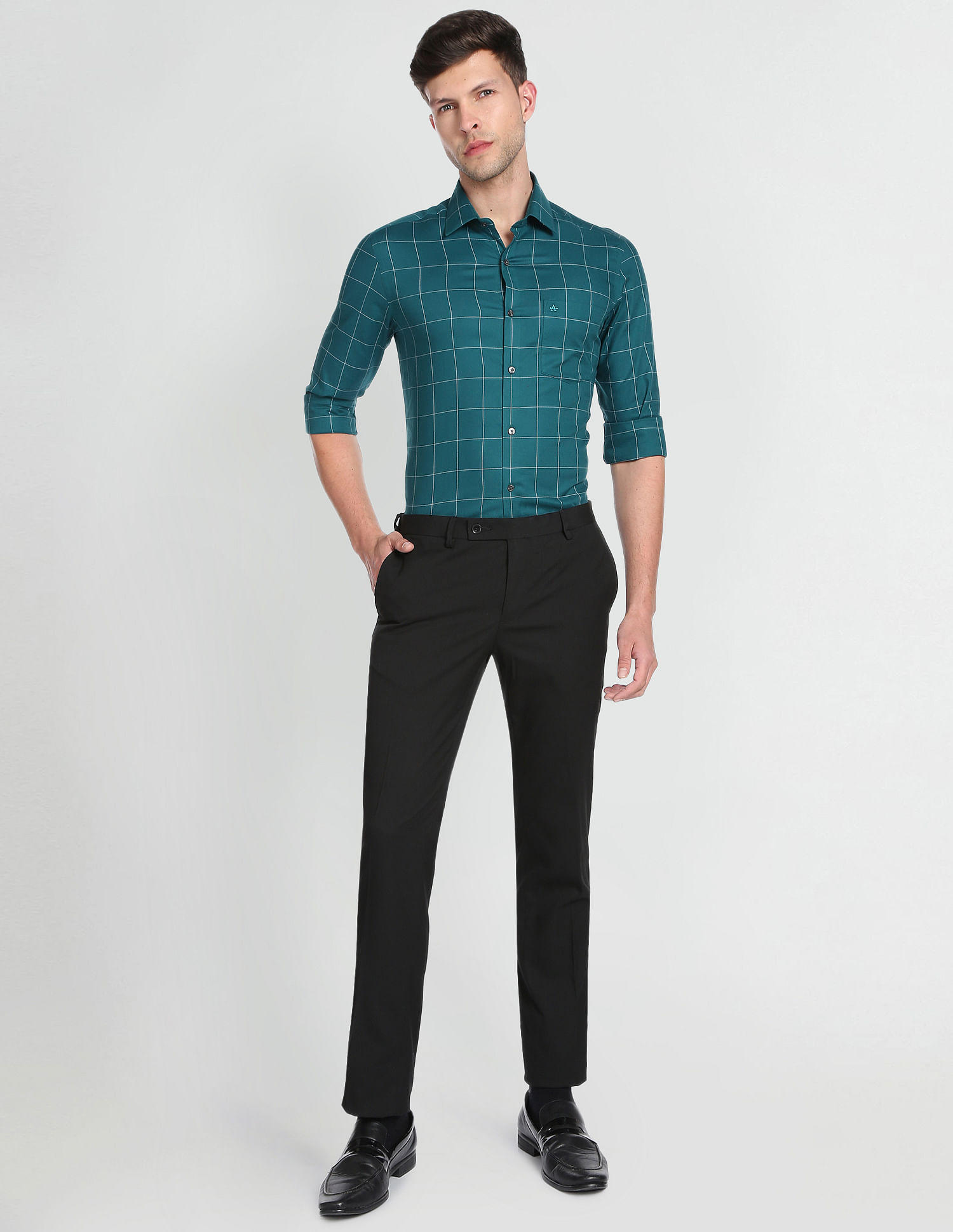 Arrow Windowpane Check Formal Shirt