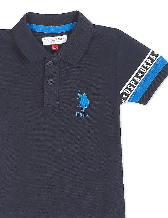U.S. Polo Assn. Kids Boys Pique Solid Polo Shirt