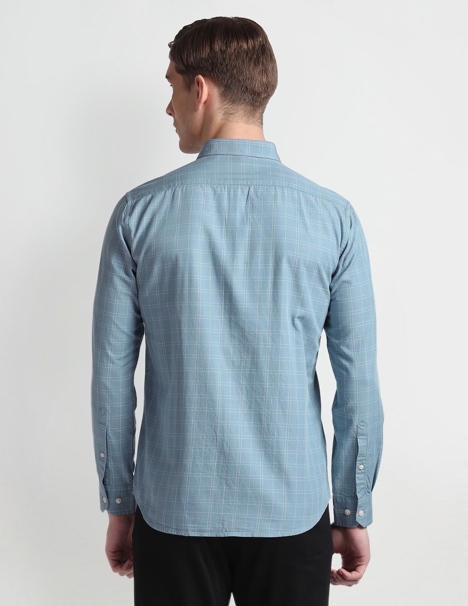 Arrow Sports Manhattan Slim Fit Outline Check Shirt