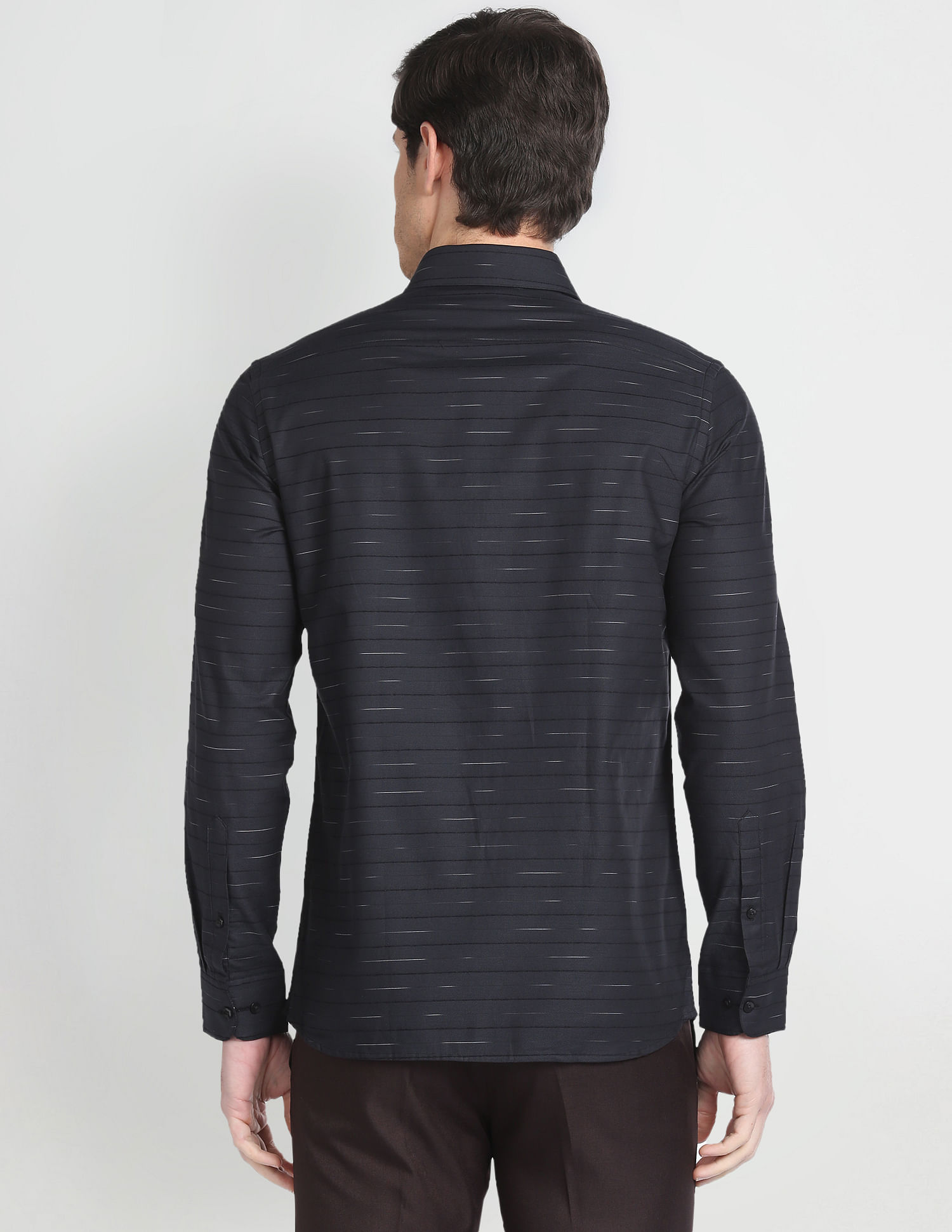 Arrow Horizontal Stripe Dobby Formal Shirt