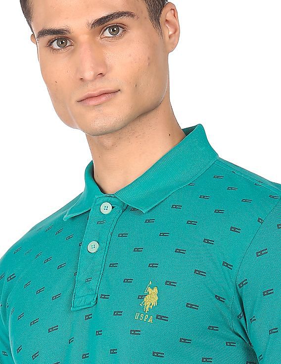 U.S. Polo Assn. Pique Printed Polo Shirt
