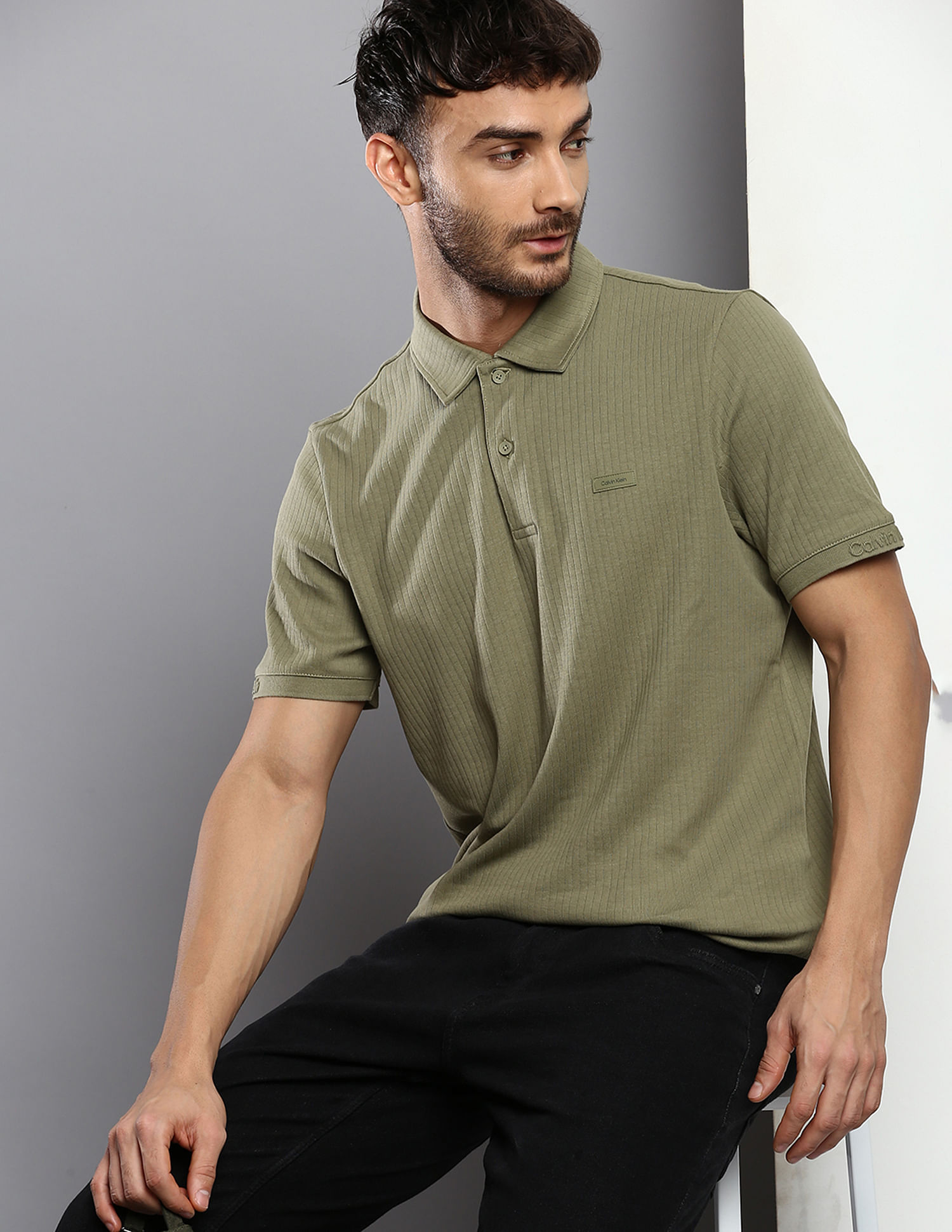 Calvin Klein Short Sleeve Classic Fit Smooth Polo Shirt