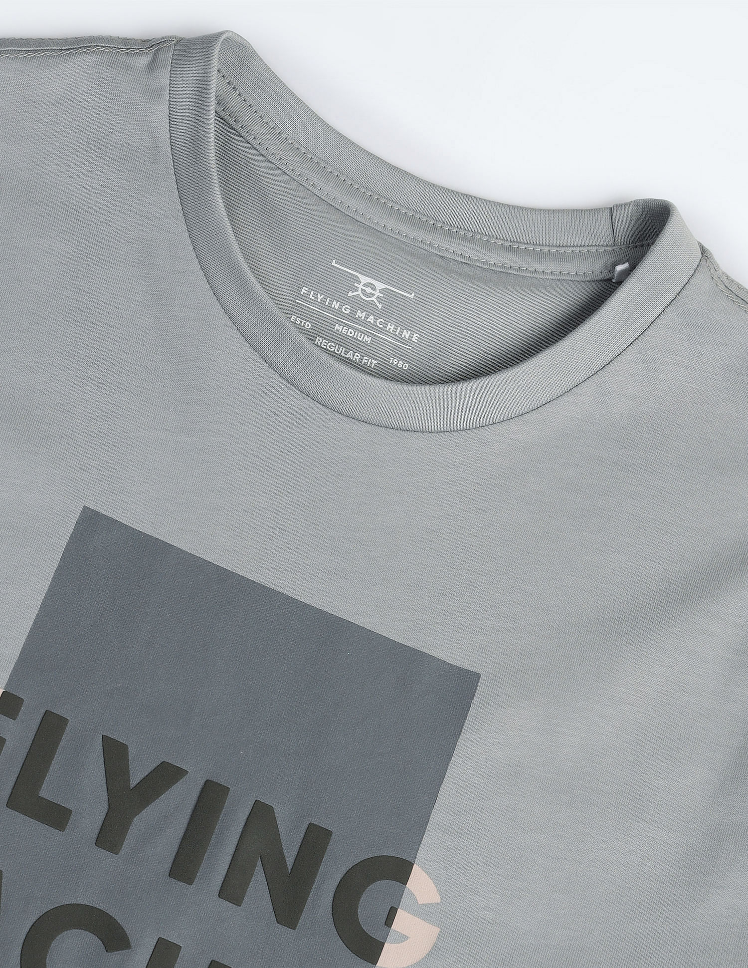 Flying Machine Brand Print Cotton T-Shirt