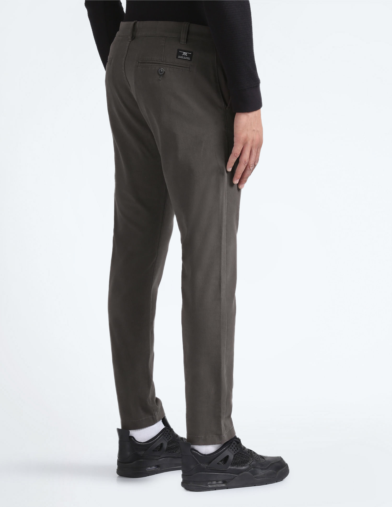 Flying Machine Slim Fit Twill Trousers