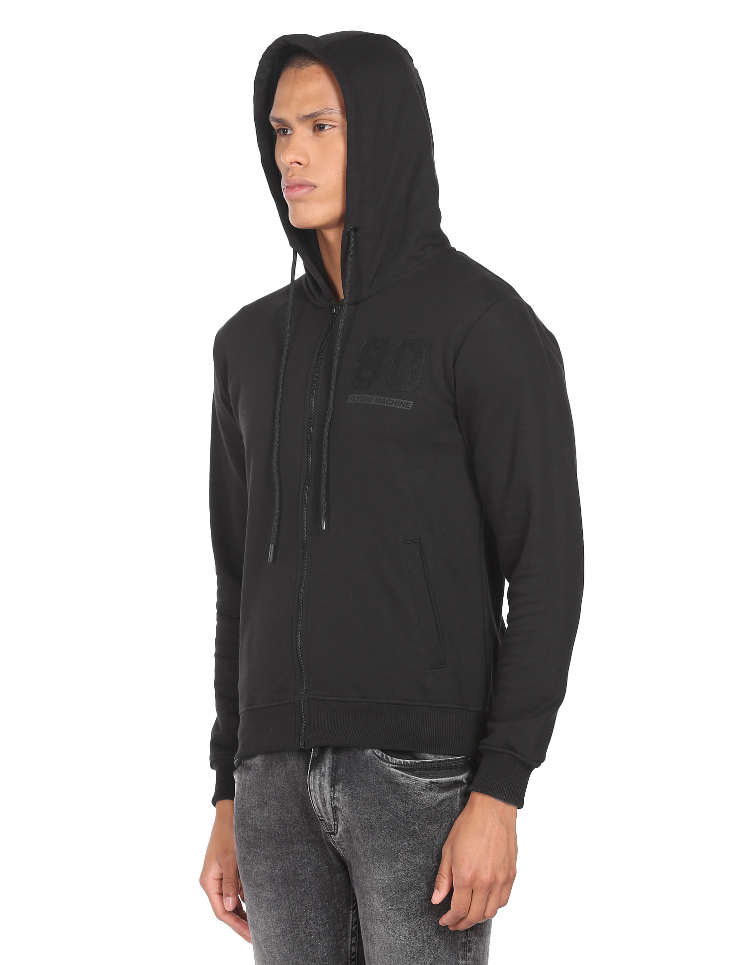 Flying machine outlet hooded sweatshirt