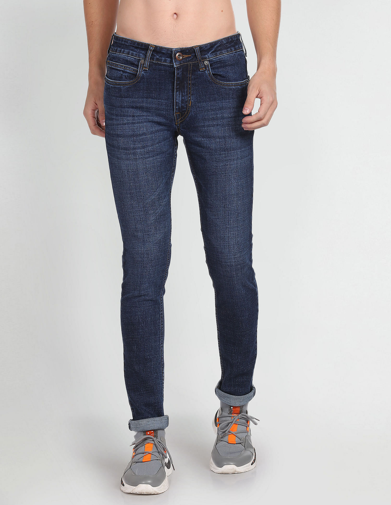 Flying Machine Stone Wash Jackson Skinny Fit Jeans