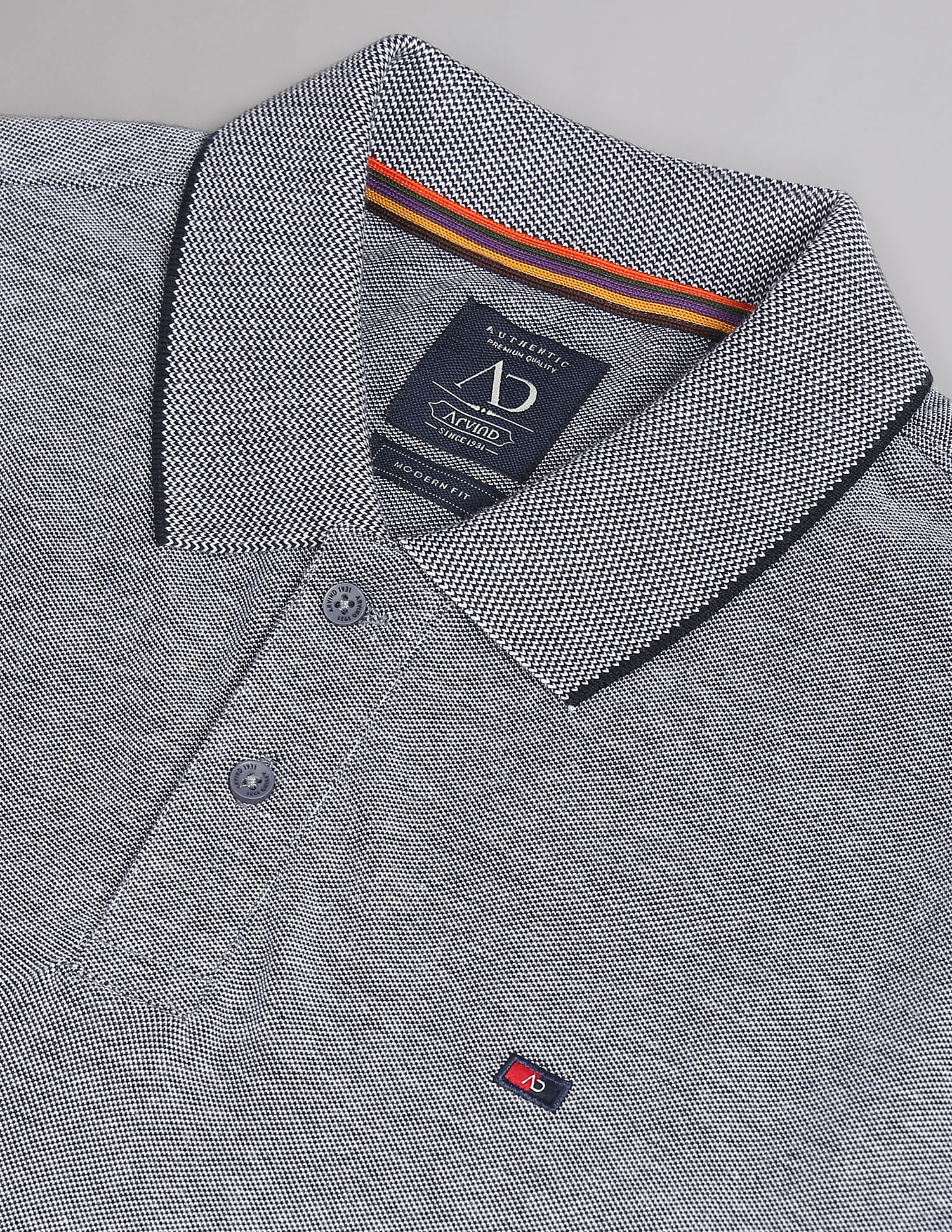 AD by Arvind Heathered COOL-IT Real Deal Polo Shirt