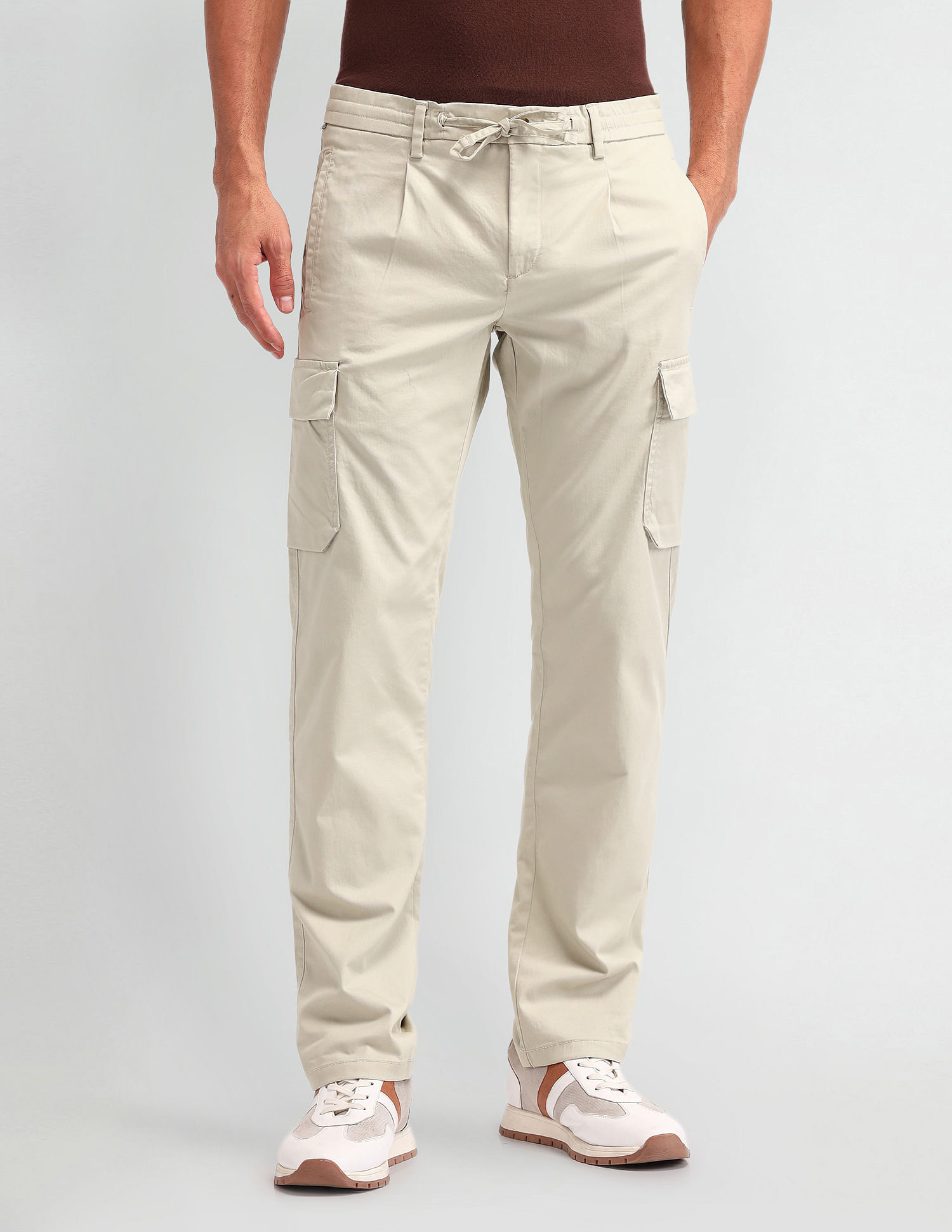 Arrow Sport Solid Regular Fit Trouser