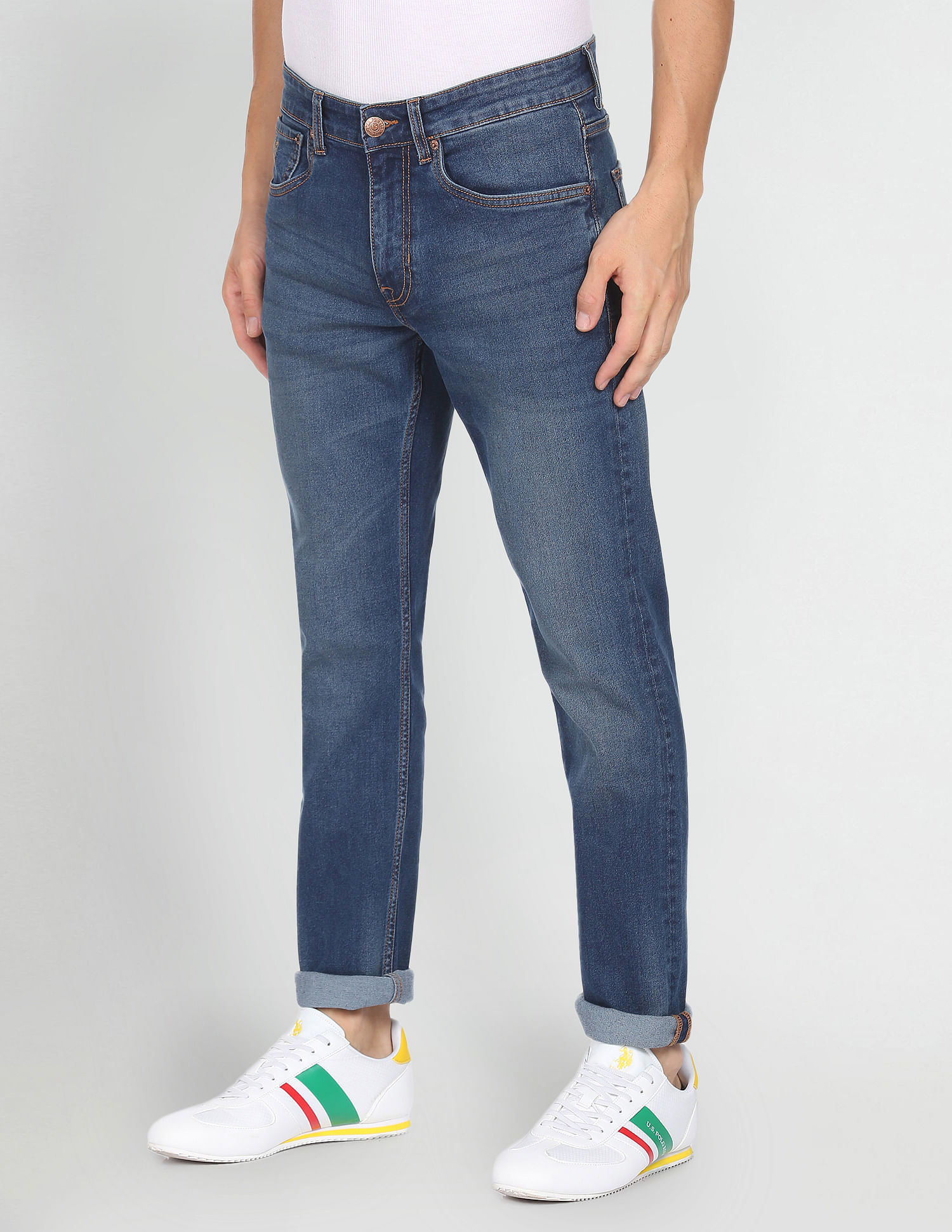 U.S. Polo Assn. Denim Co. Brandon Slim Tapered Fit Blue Jeans
