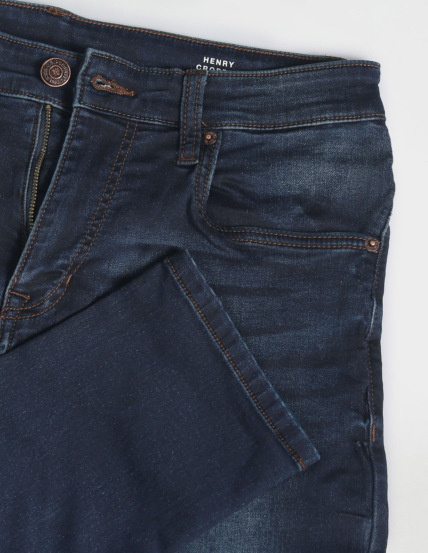 U.S. Polo Assn. Denim Co. Henry Cropped Fit Blue Jeans