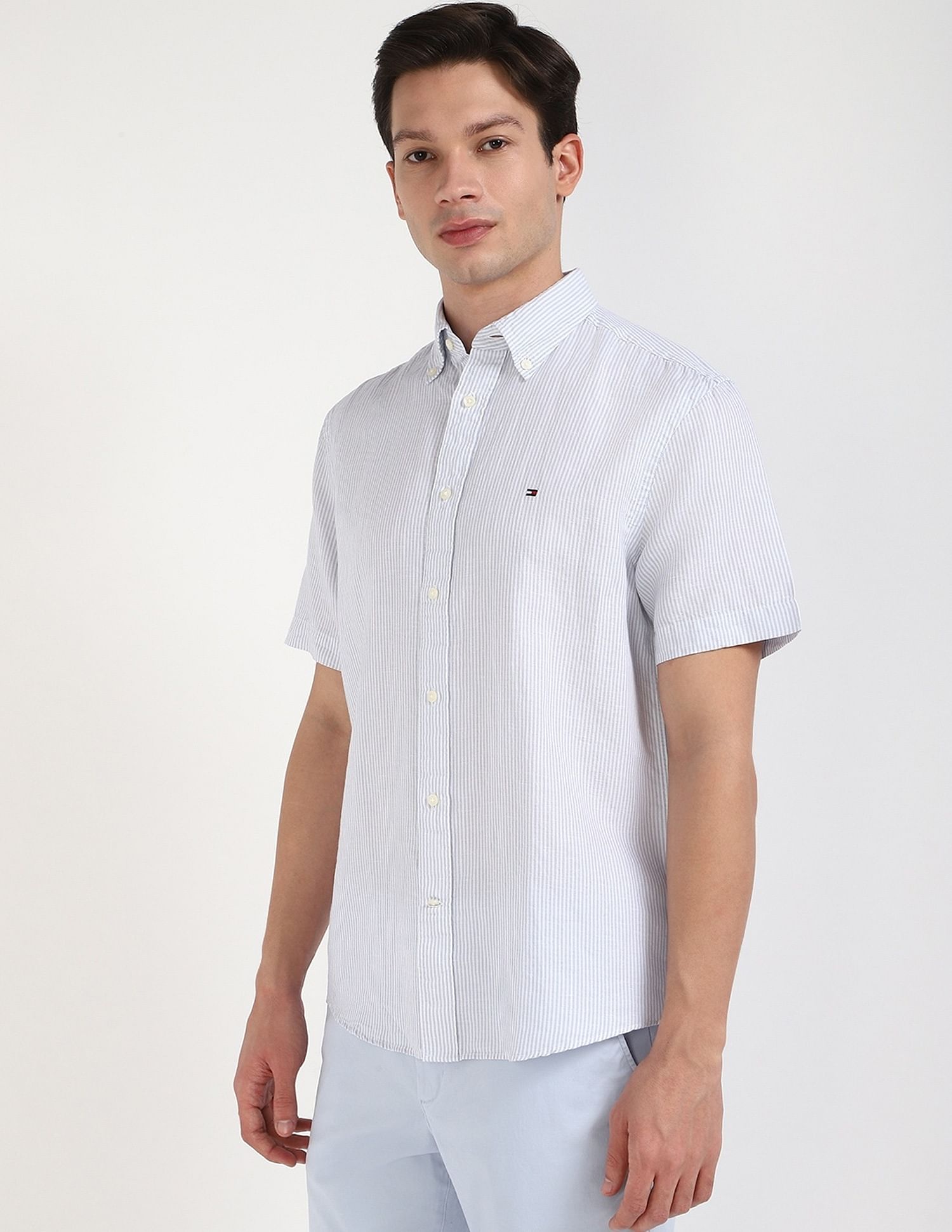 Tommy Hilfiger Striped Regular-Fit Cotton Shirt