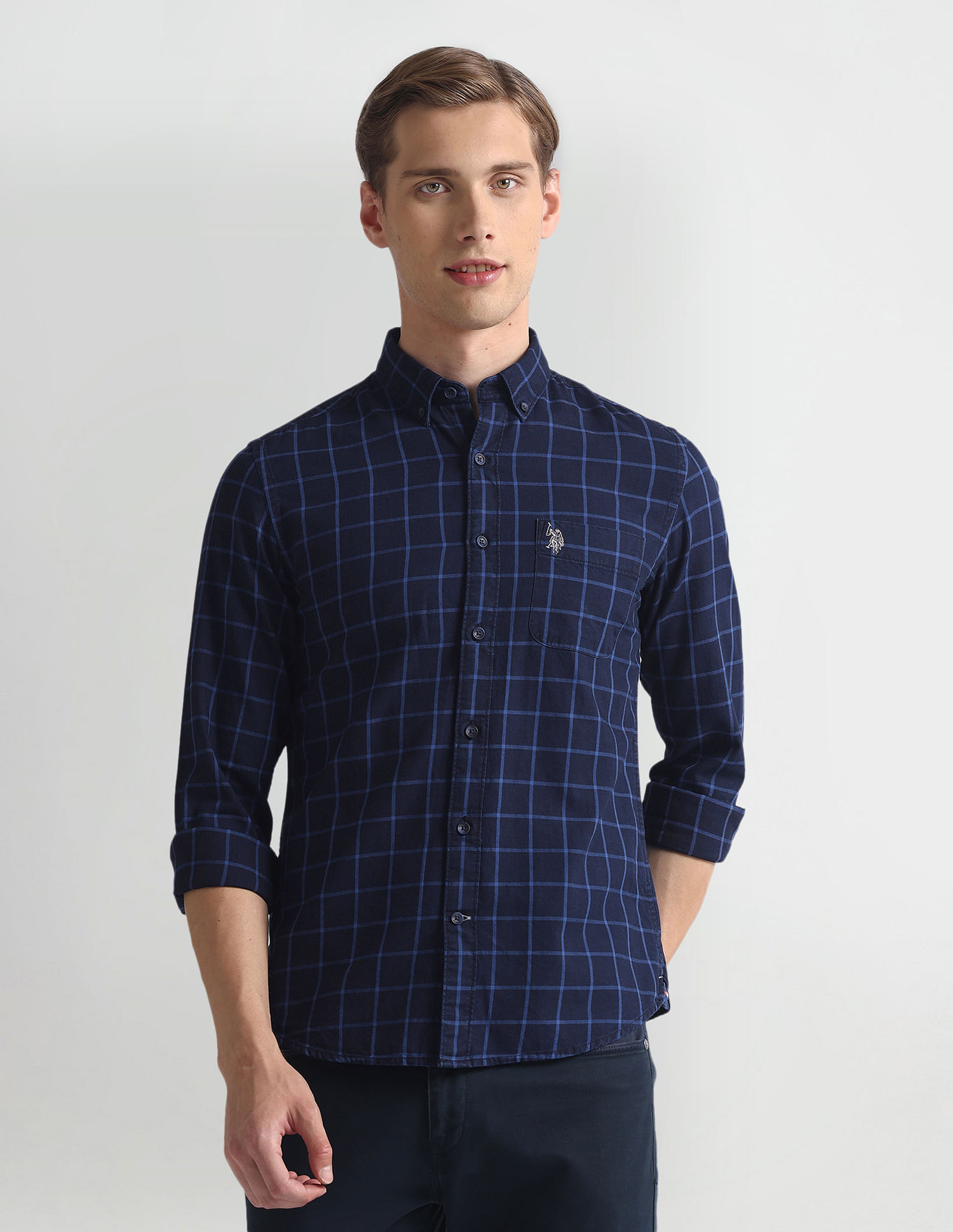 U.S. Polo Assn. Denim Co. Graph Check Twill Shirt