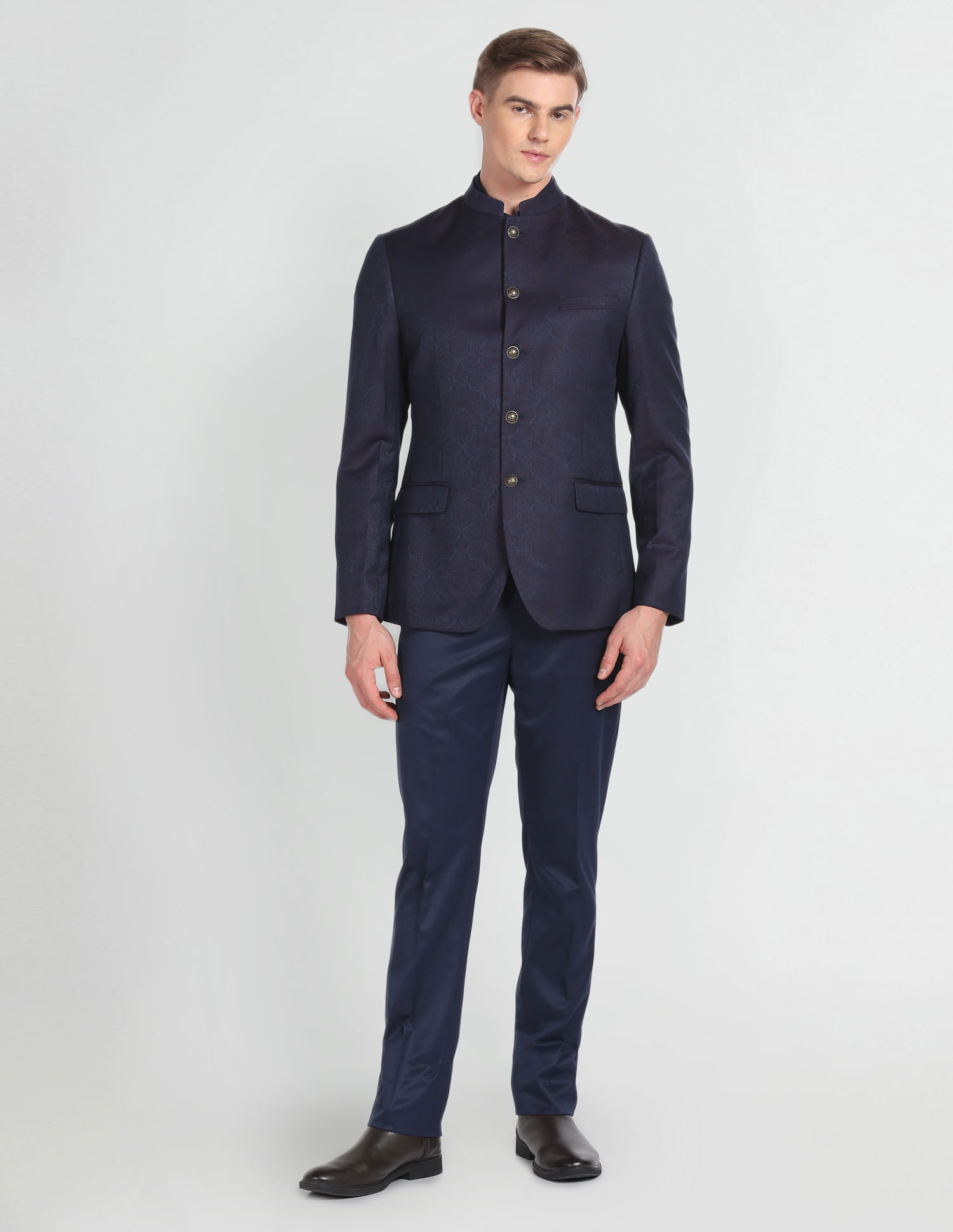 ジャケット・アウター 7440 37 1 Double Slash Stand Collar Suit