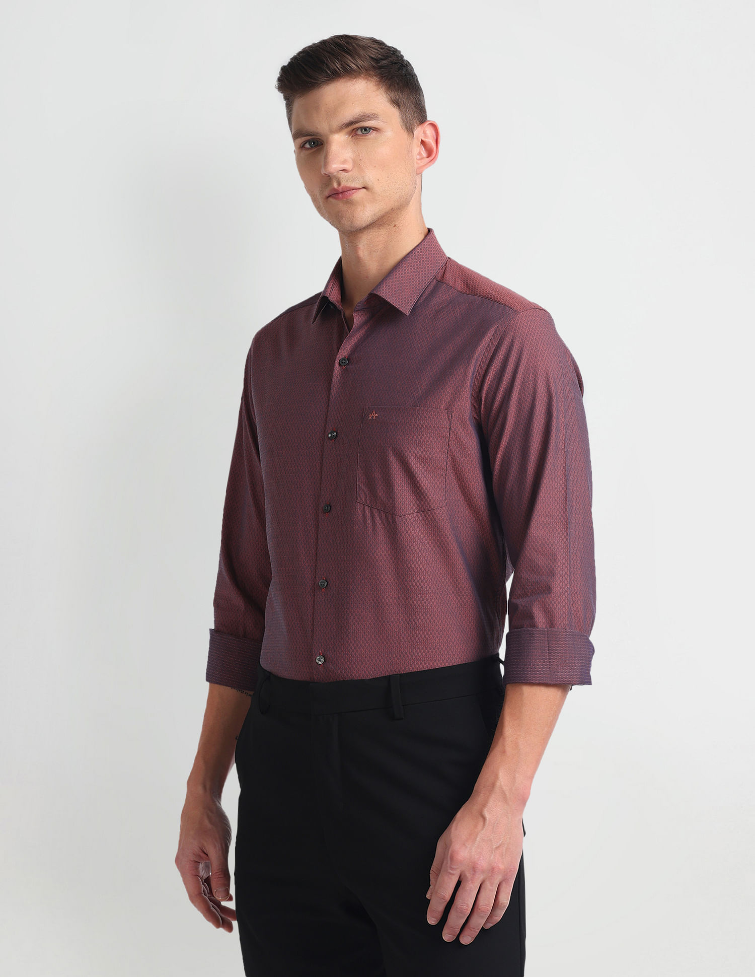 Arrow Manhattan Slim Fit Dobby Shirt