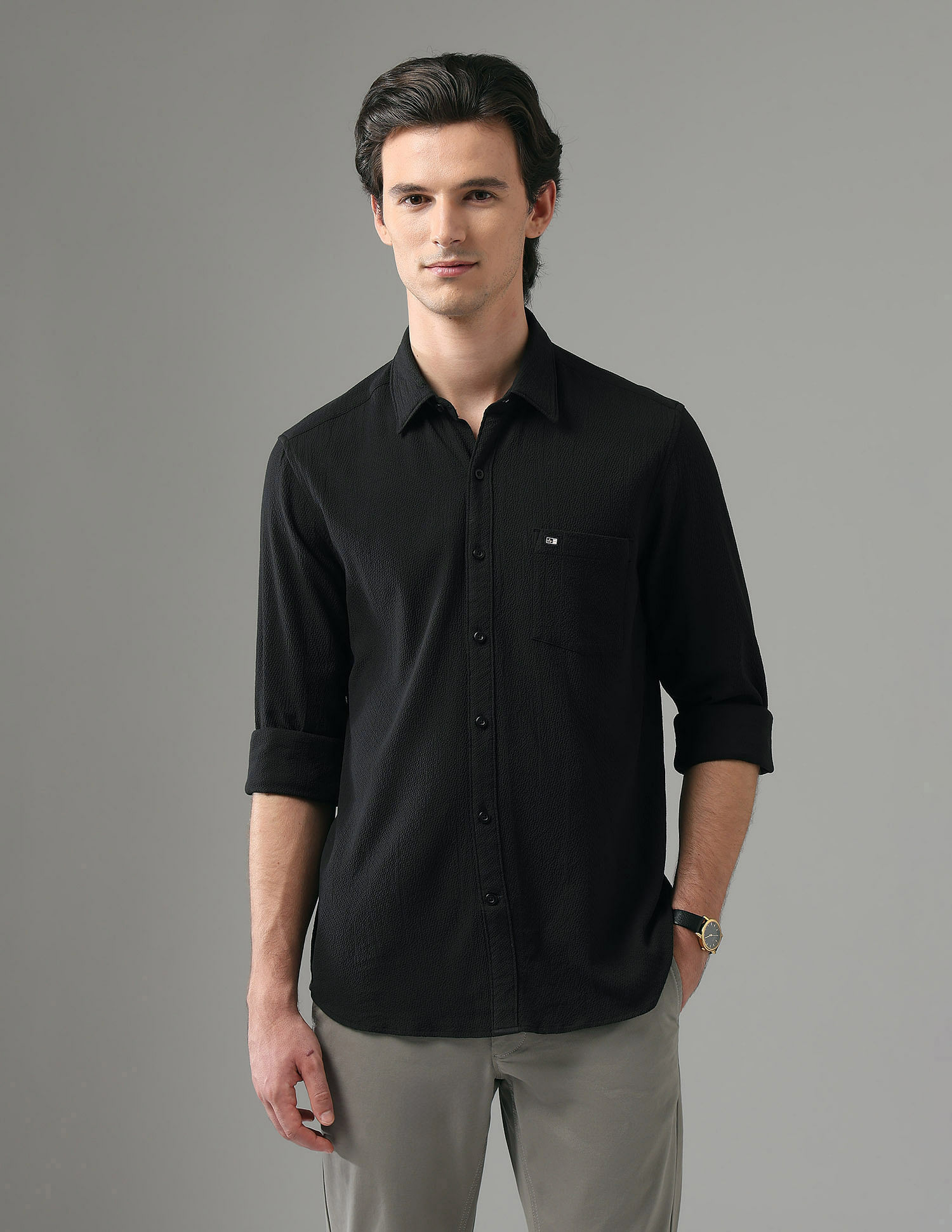 Arrow Sport Seersucker Slim Fit Shirt