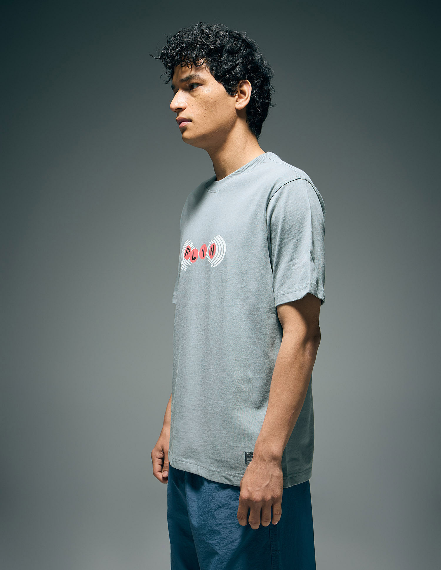 Flying Machine Abstract Printed Relaxed Fit T-Shirt