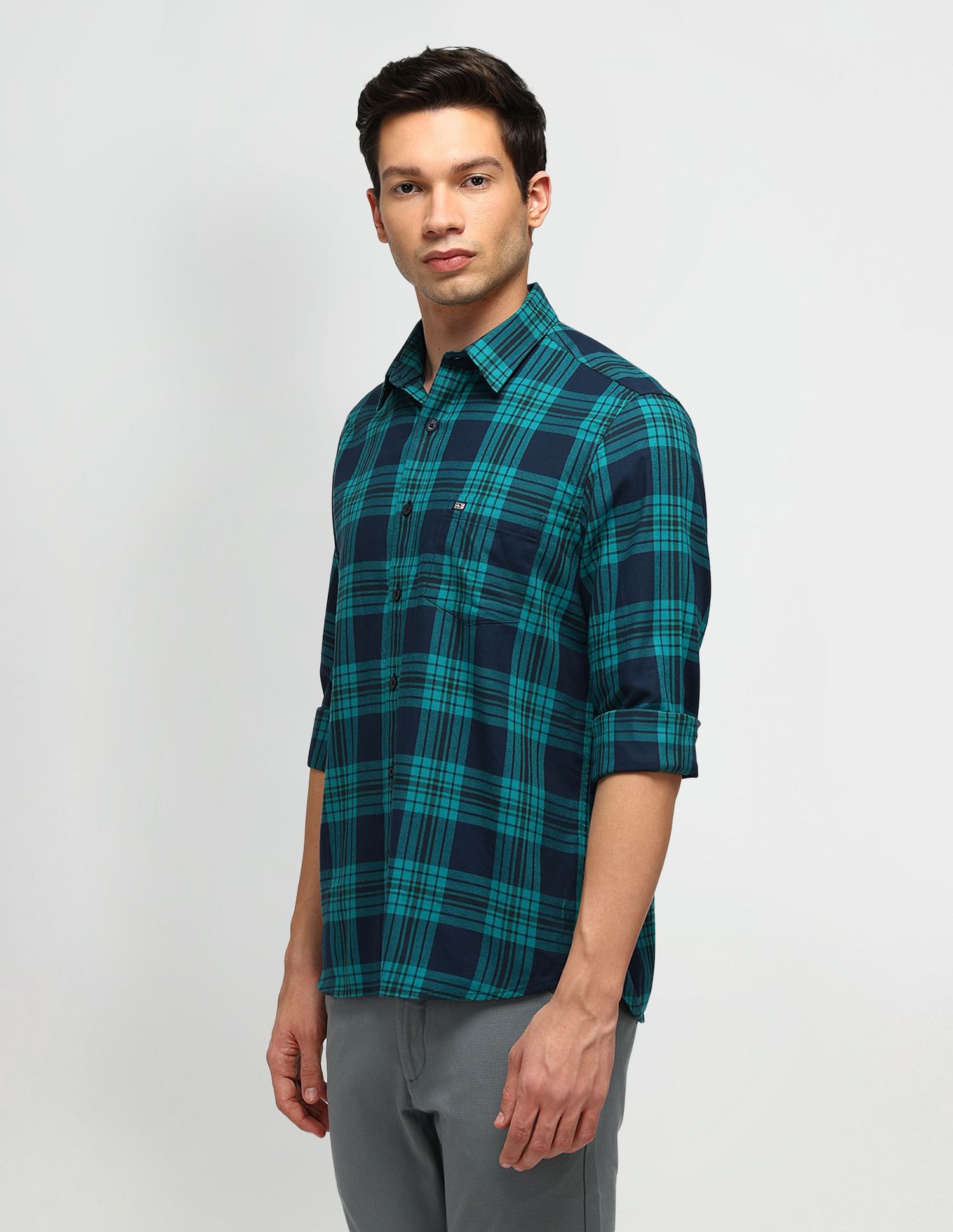 Arrow Sport Twill Tartan Checked Shirt