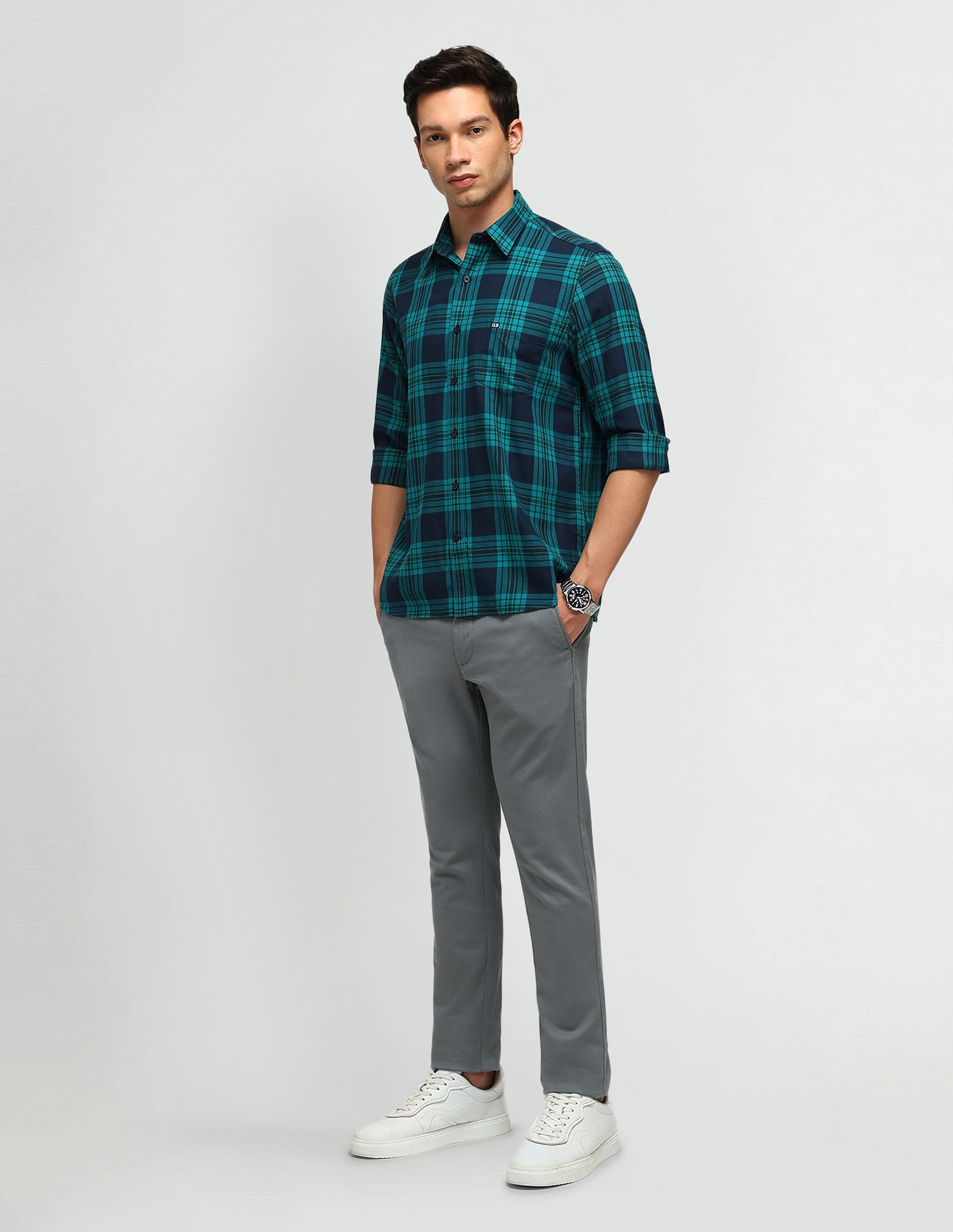 Arrow Sport Twill Tartan Checked Shirt