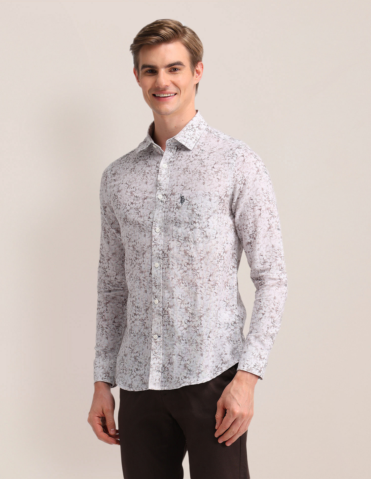 U.S. Polo Assn. Denim Co. Cotton Printed Shirt