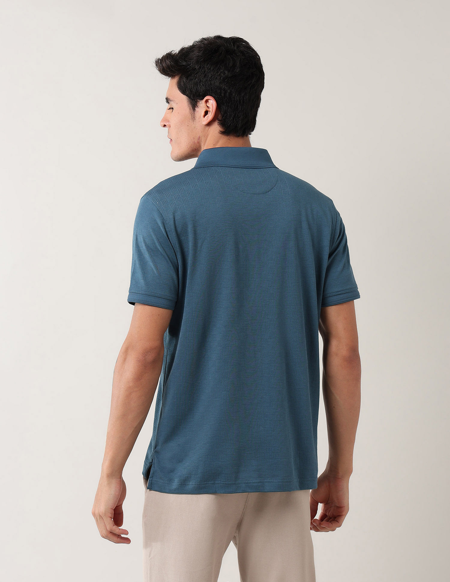 Arrow Solid Pure Cotton Polo Shirt