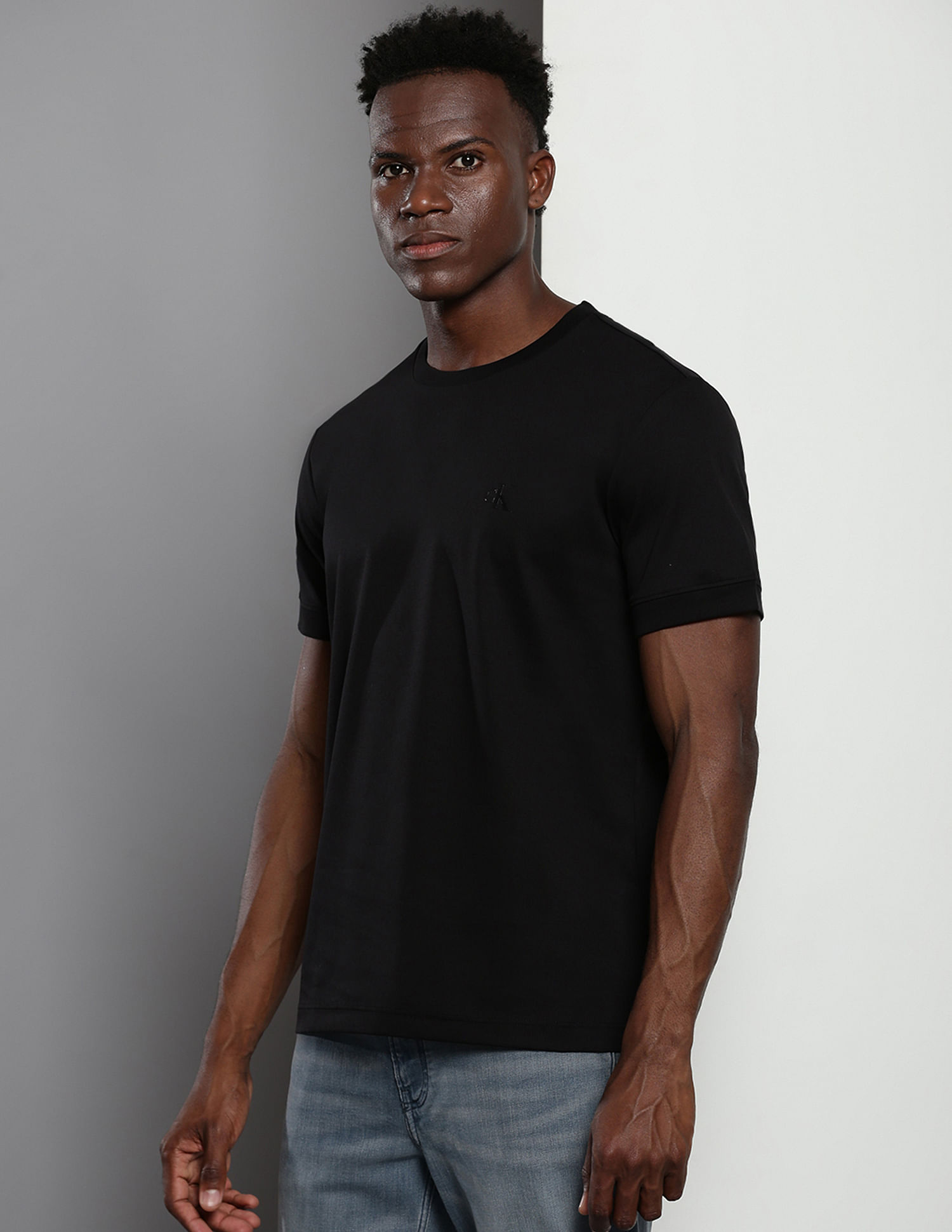 Calvin Klein Single Mercerized Cotton T-Shirt