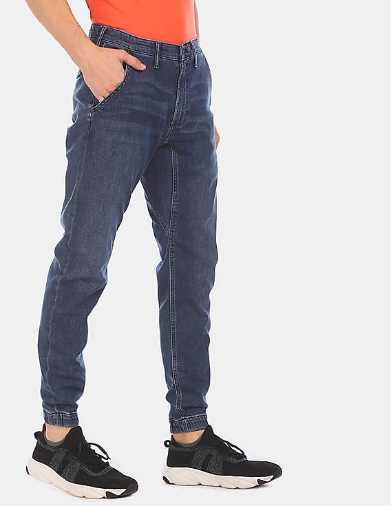 Buy GAP Men Indigo Wearlight Jogger Jeans In Slim Fit With GapFlex 