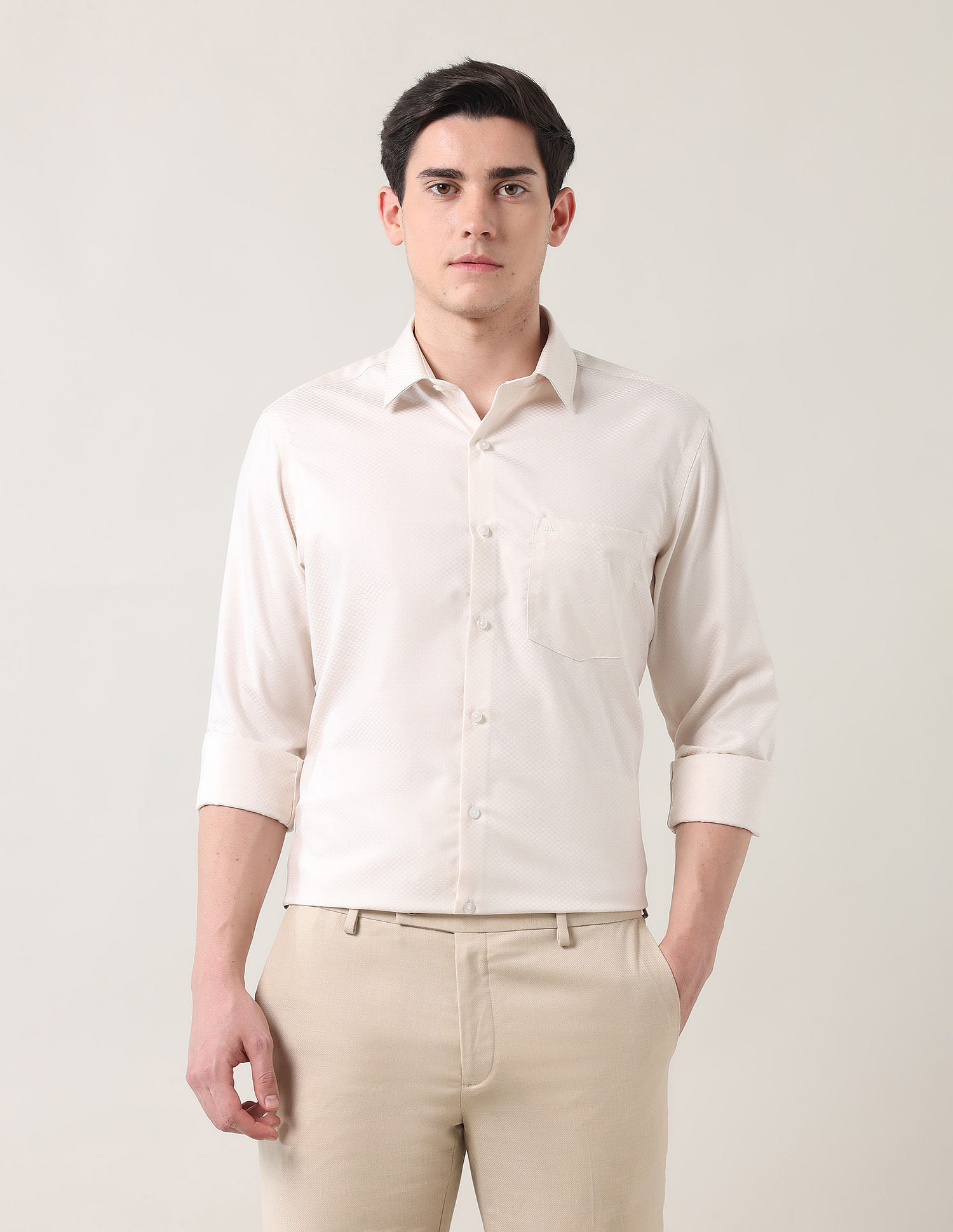 Arrow Pure Cotton Autopress Shirt