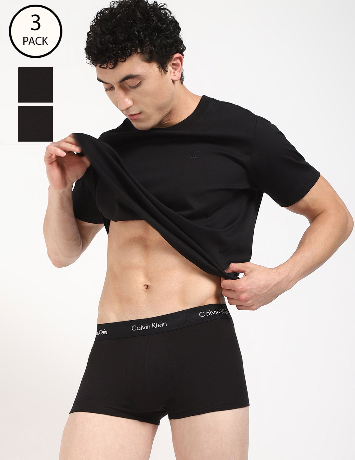 Calvin Klein Underwear Classic Black Solid Innerwear Bottoms