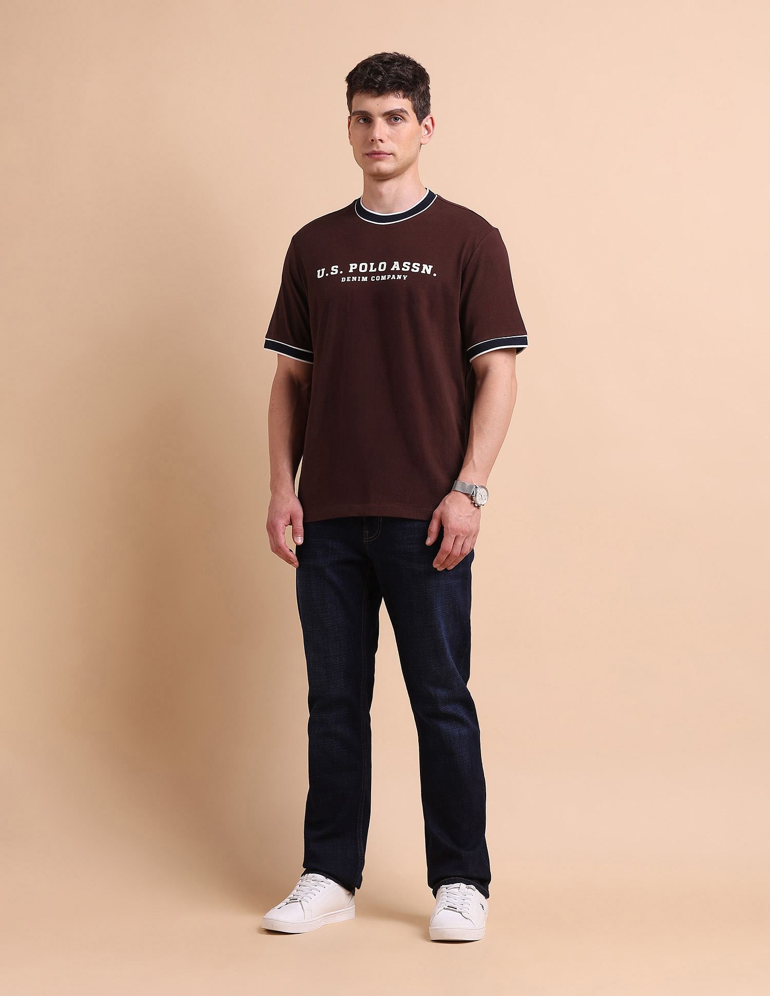 U.S. Polo Assn. Denim Co. Pure Cotton Muscle Fit T-Shirt