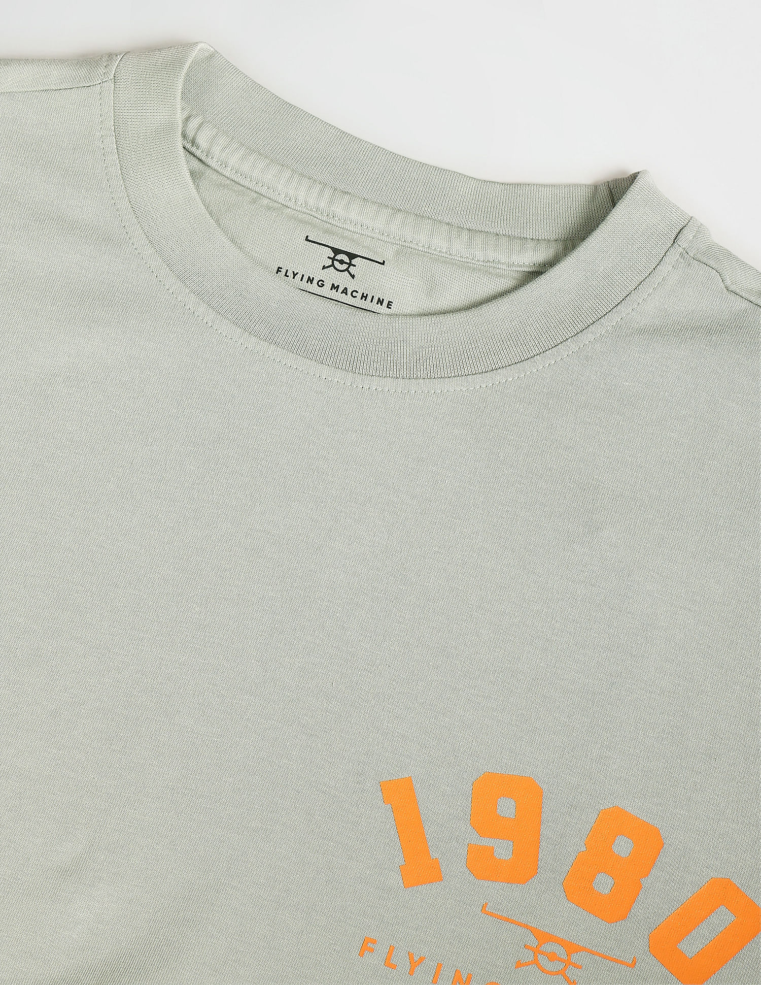 Flying Machine Rear Print Oversized T-Shirt
