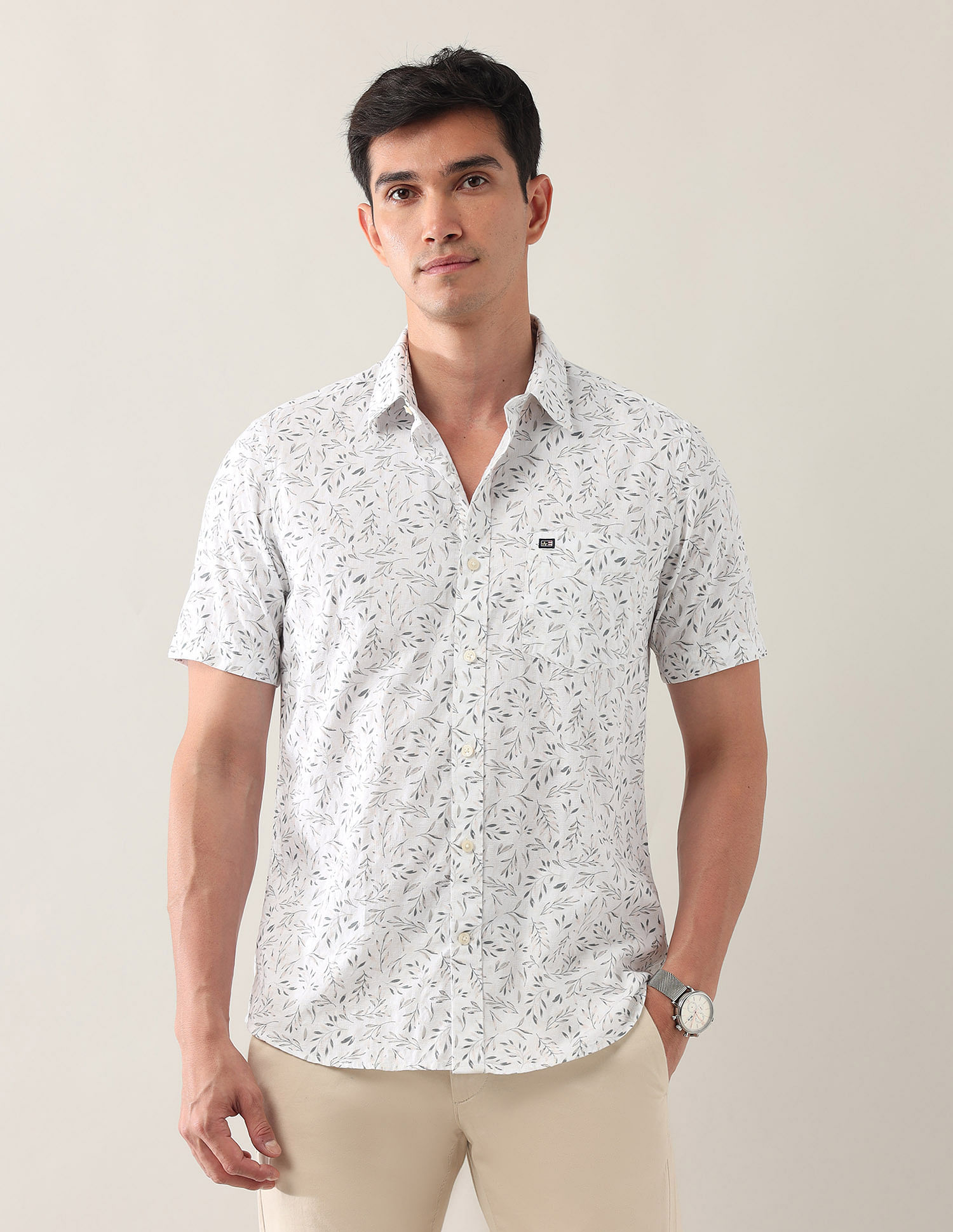 Arrow Sport Regular Fit Pure Cotton Shirt