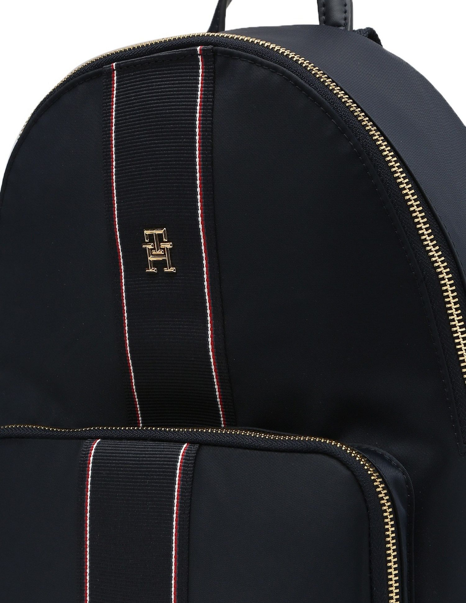 Tommy Hilfiger Solid Blue Nylon Backpack