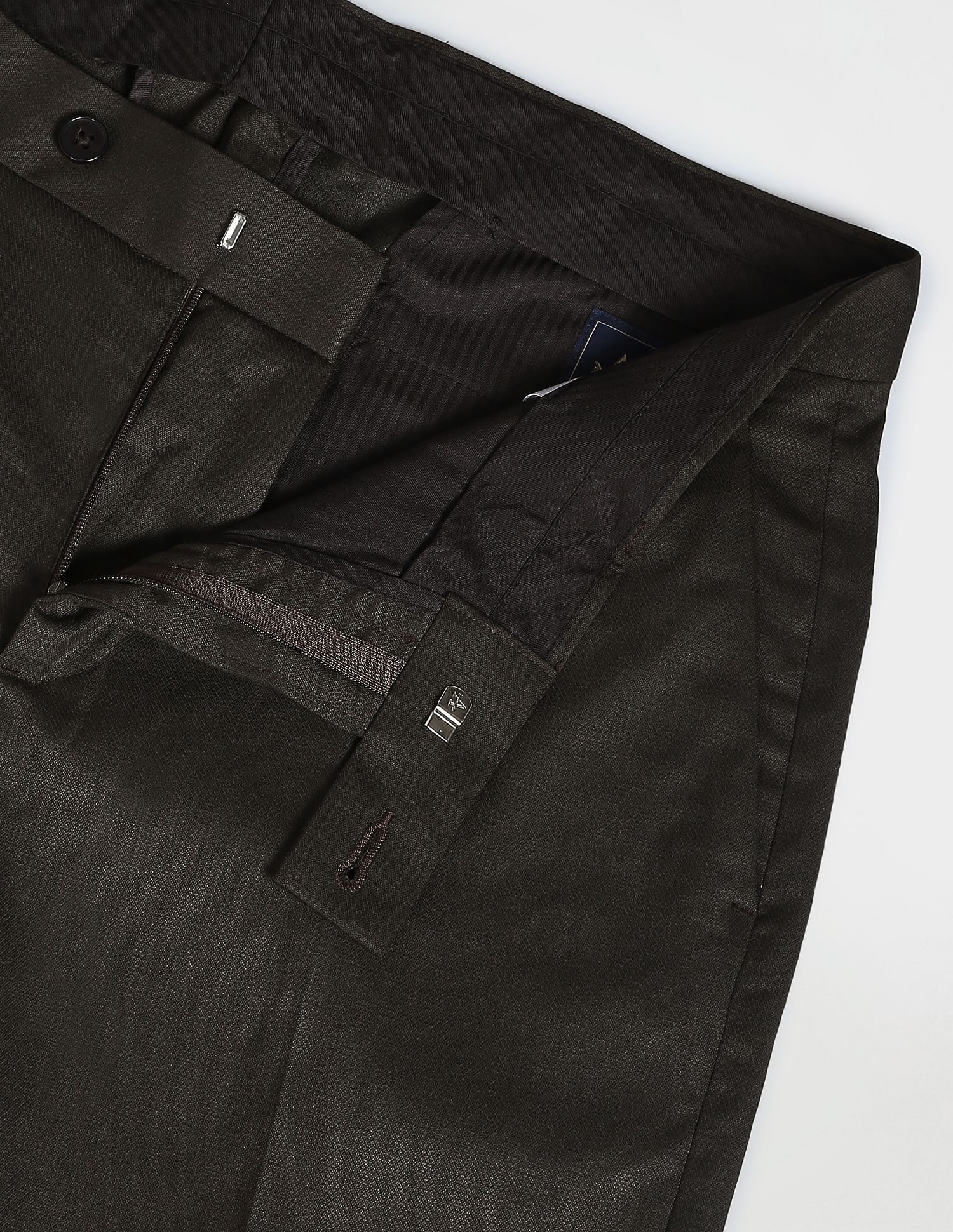 Arrow Solid Dobby Formal Trousers