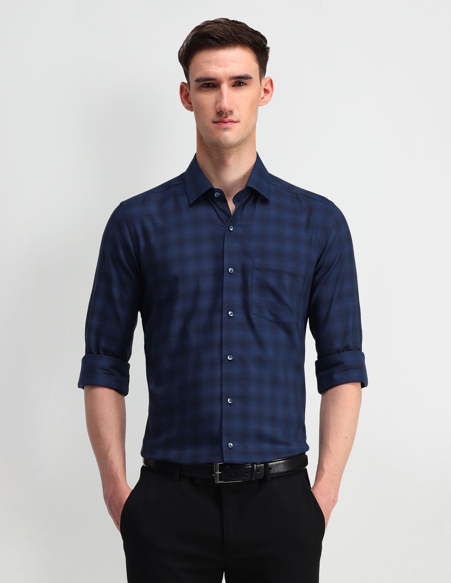 Arrow Manhattan Slim Fit Cotton Shirt