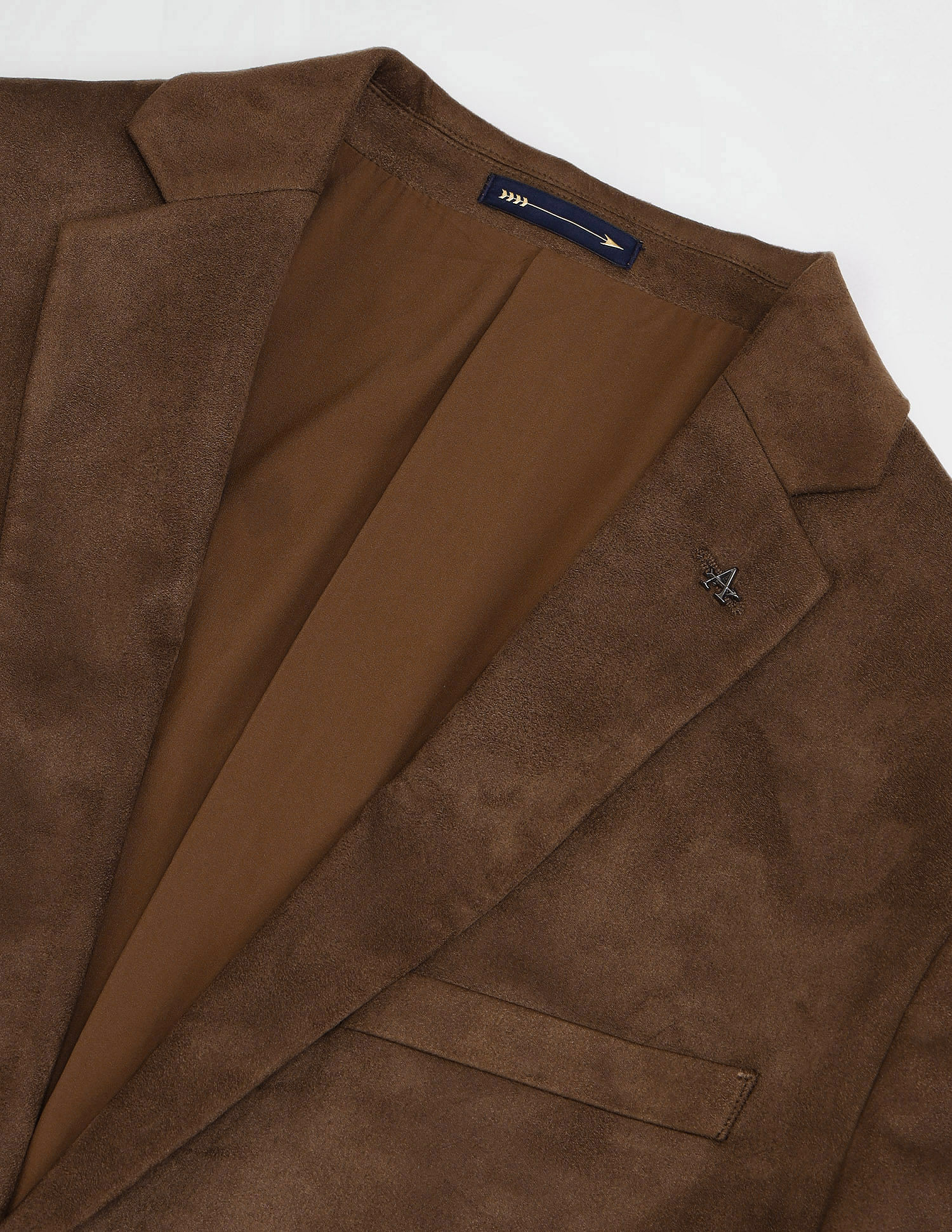 Arrow Zero Calorie Slim Fit Knitted Suede Blazer