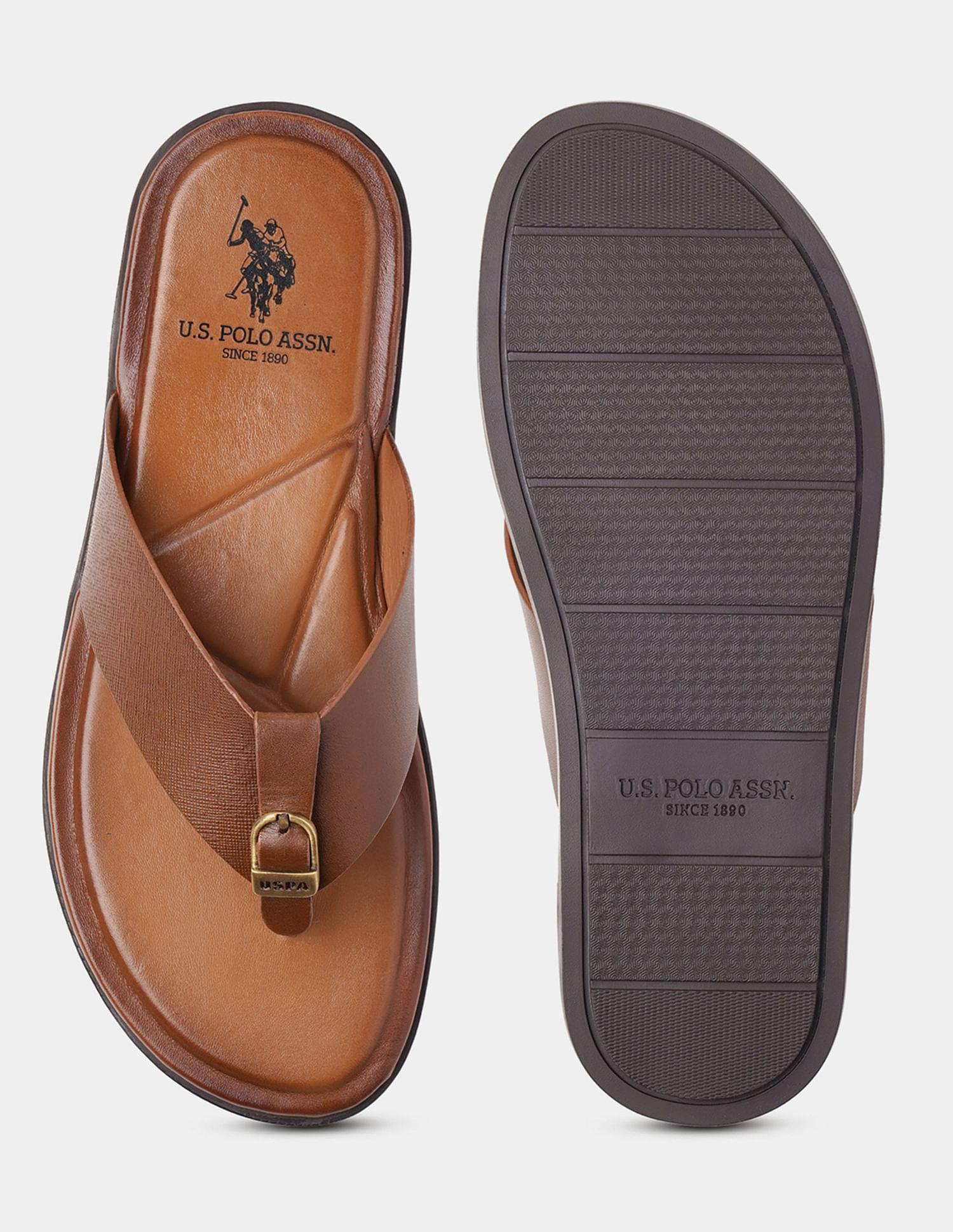 U.S. Polo Assn. Men Diaz Broad Strap Slippers