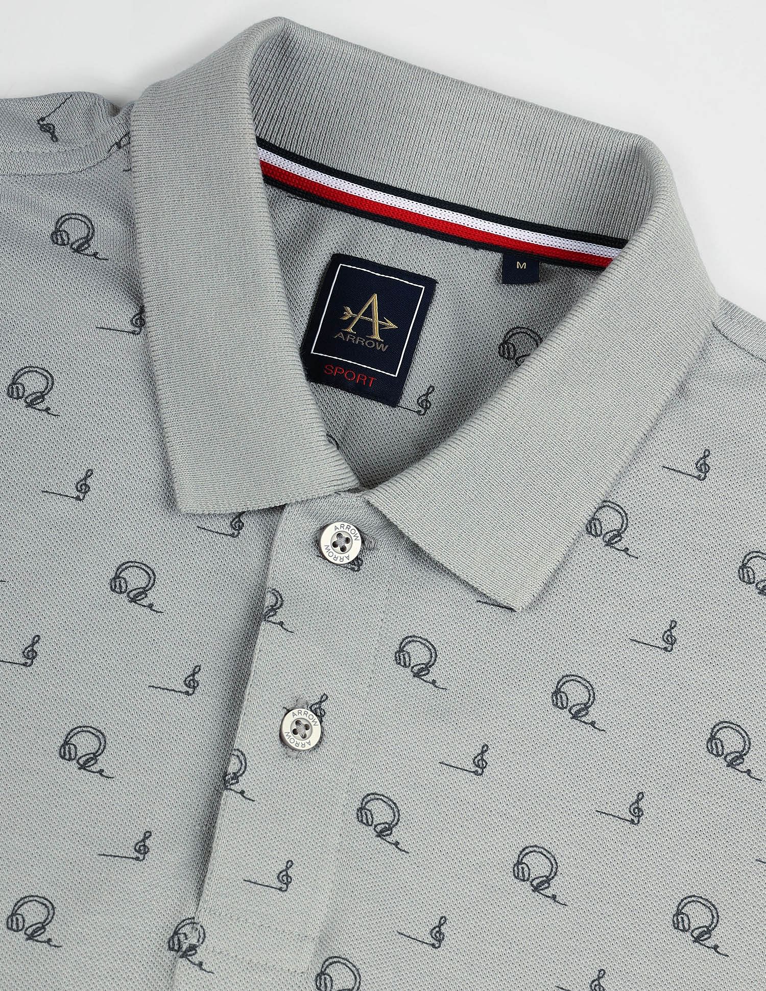 Arrow Sports All Over Print Regular Polo Shirt