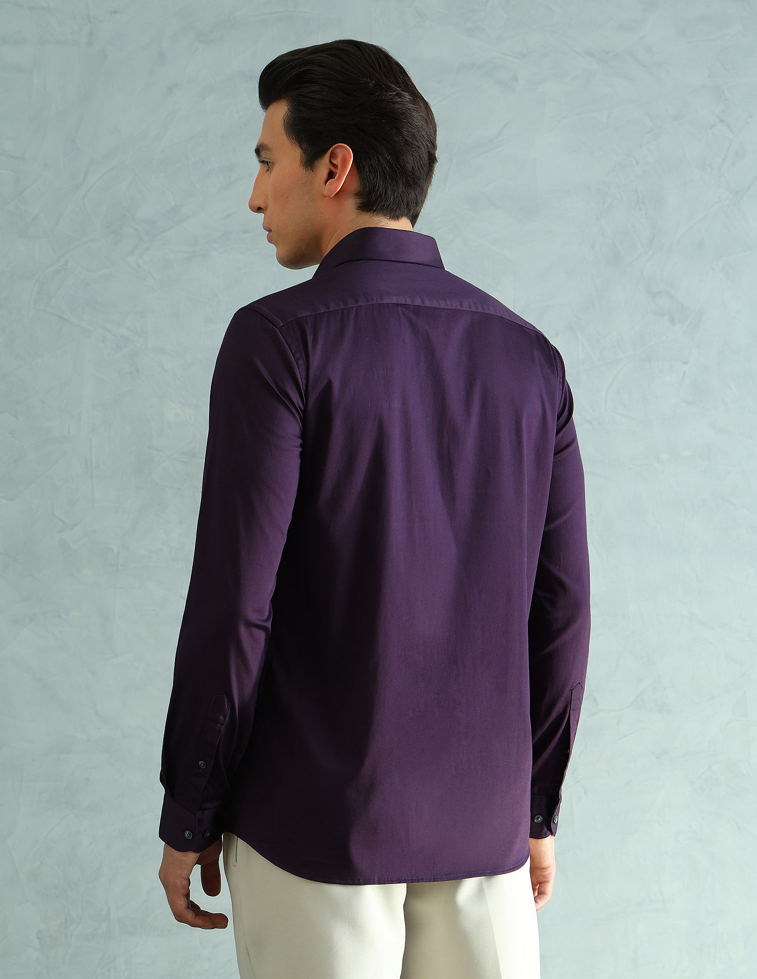 Arrow Newyork Slim Fit Smart Satin Shirt