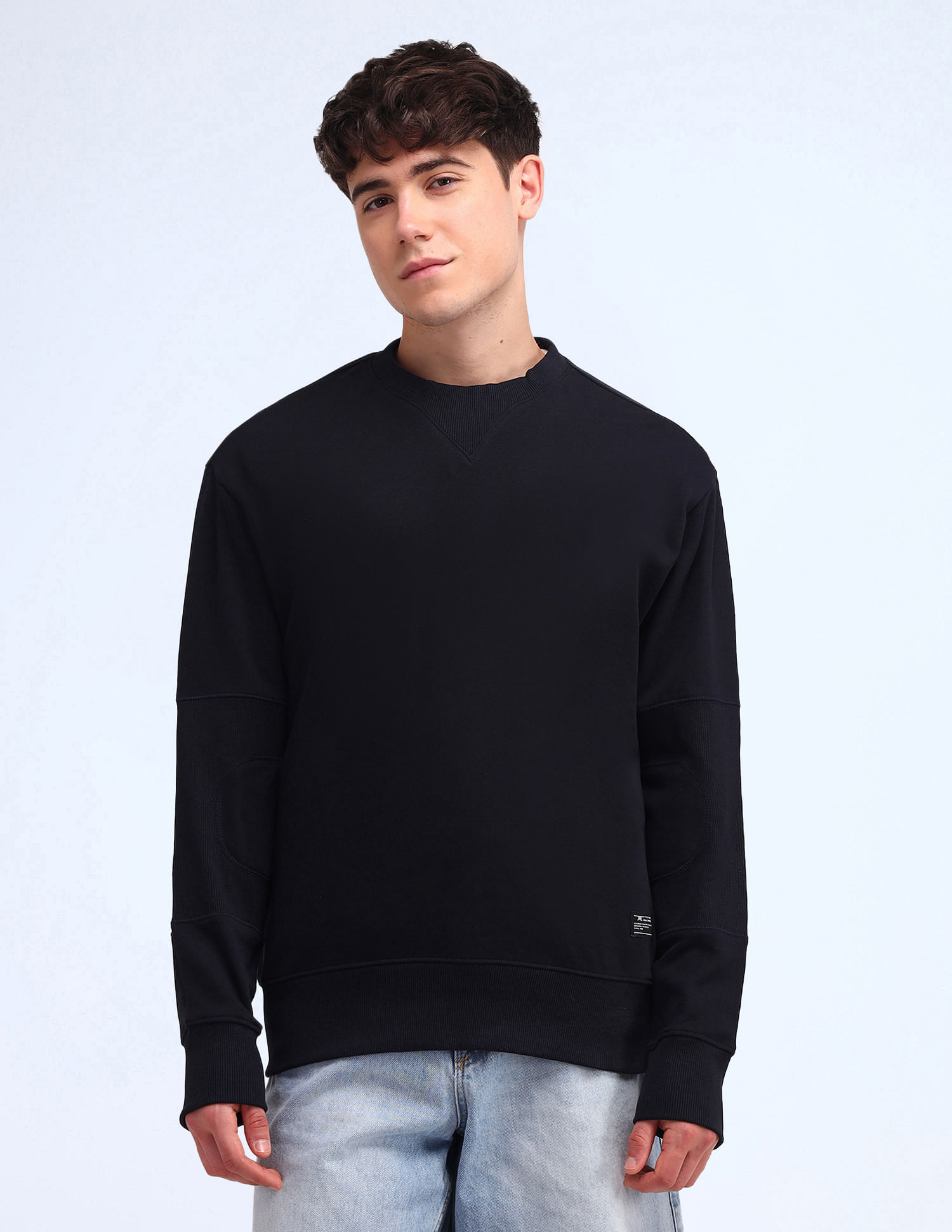 Flying Machine Solid Regular Fit Sweatshirt