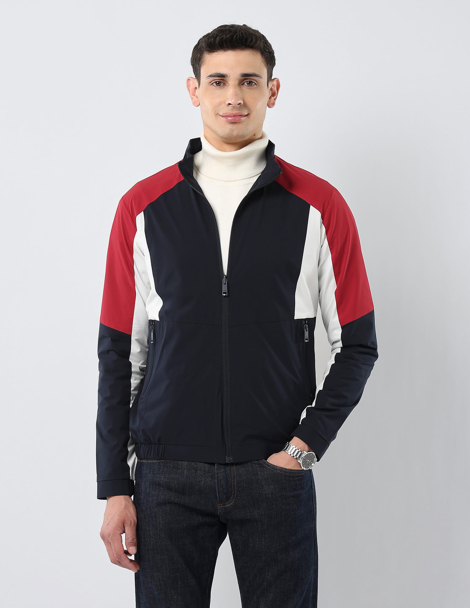 Buy U.S. Polo Assn. Colour Blocked Reversible Jacket - NNNOW.com