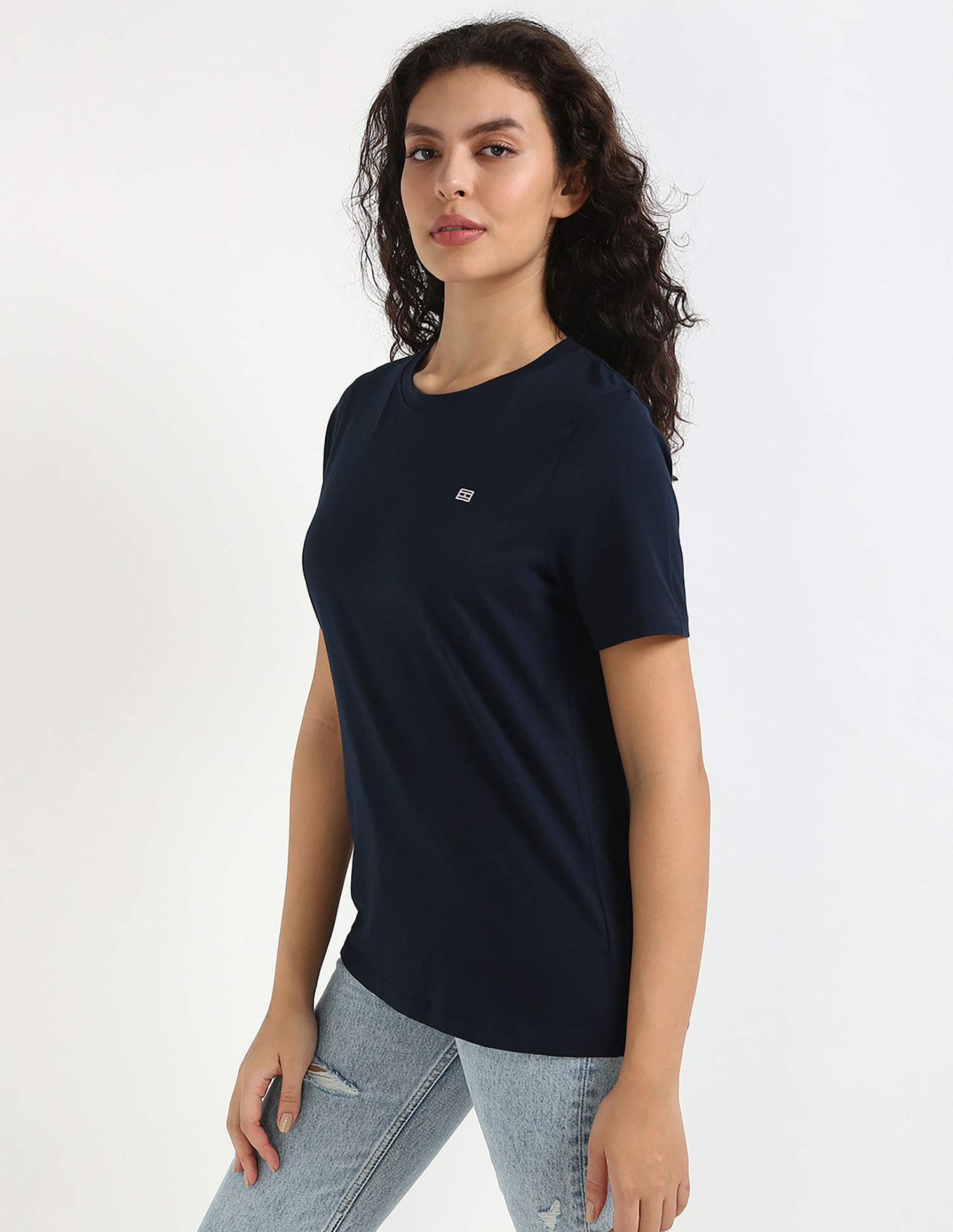 Tommy Hilfiger Solid Regular-Fit Cotton T-Shirt