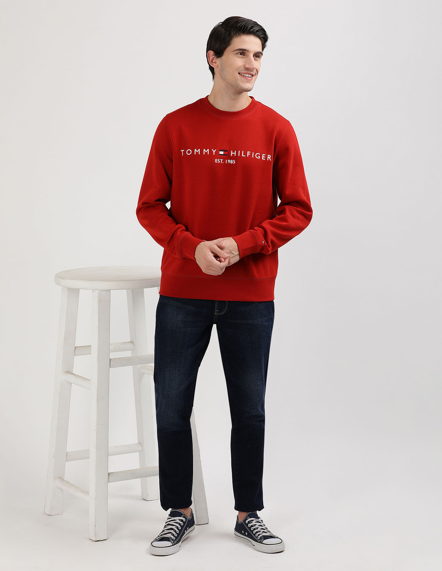 Tommy Hilfiger Organic Cotton Embroidered Sweatshirt